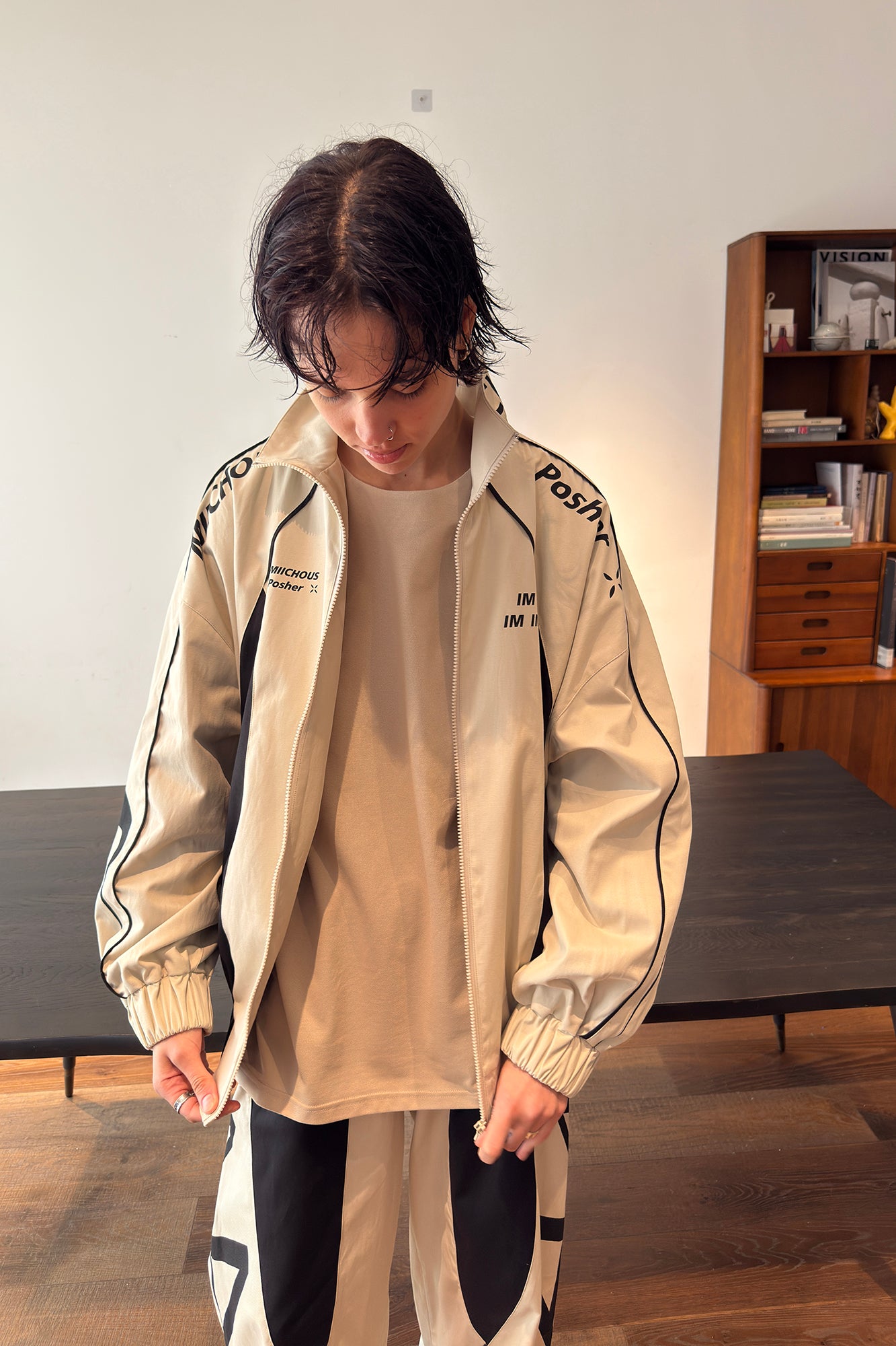 MIICHOUS Contrast Panel 3A Graphic Jacket