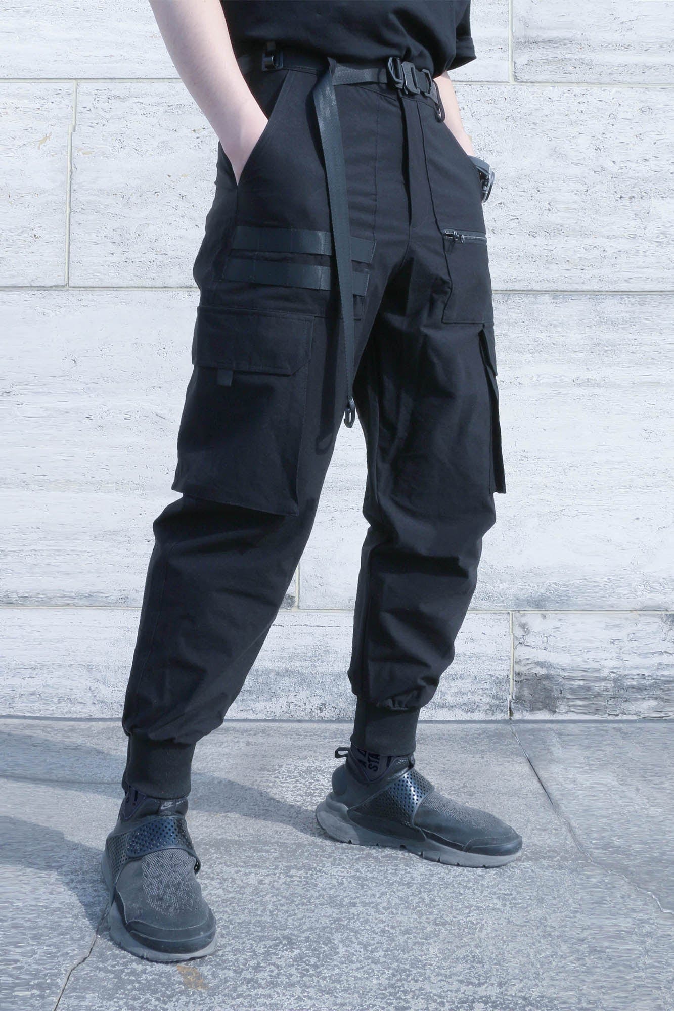SILENSTORM Multi-Pocket Utility Jogger Pants, premium urban and streetwear designers apparel on PROJECTISR.com, SILENSTORM