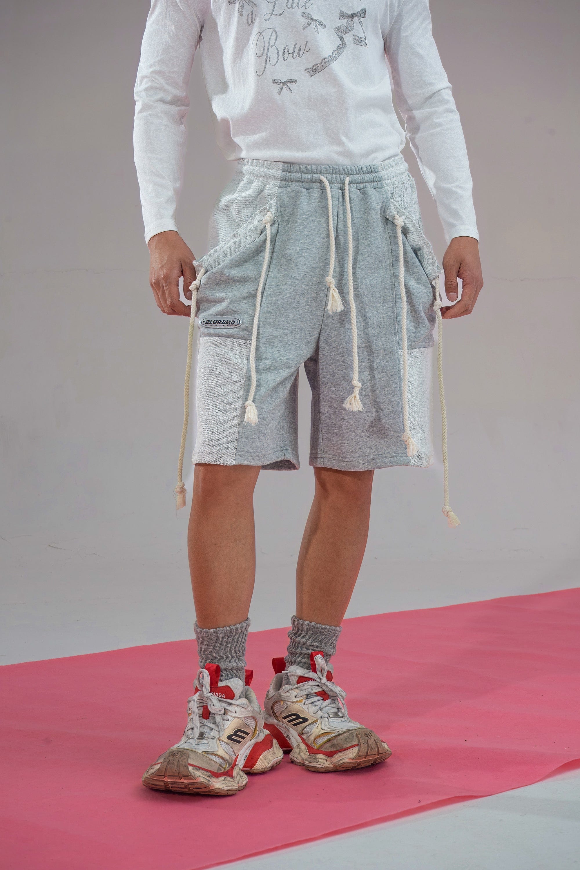 CLP Star Deconstructed Draw-String Pocket Shorts, premium urban and streetwear designers apparel on PROJECTISR.com, CLP