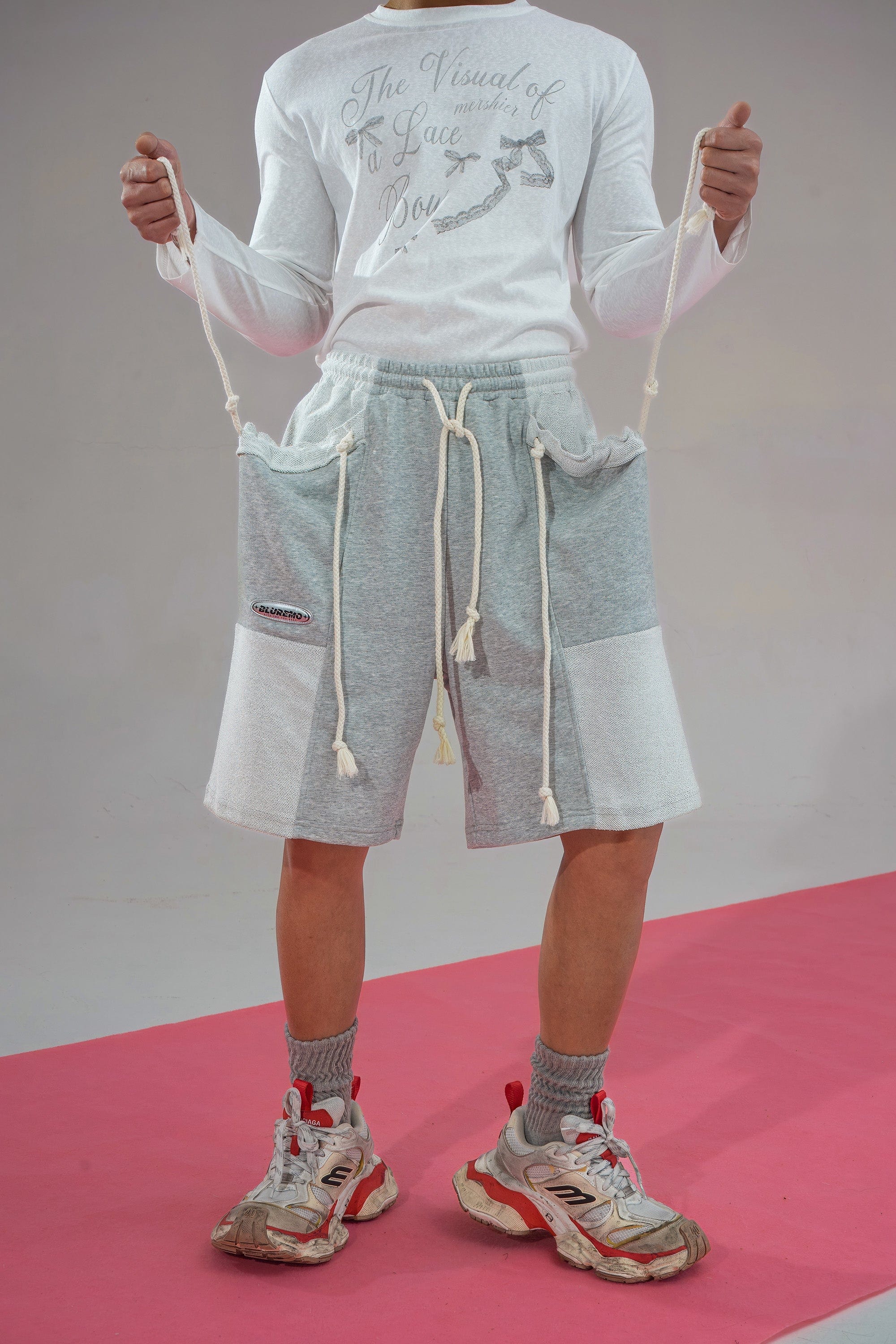 CLP Star Deconstructed Draw-String Pocket Shorts, premium urban and streetwear designers apparel on PROJECTISR.com, CLP