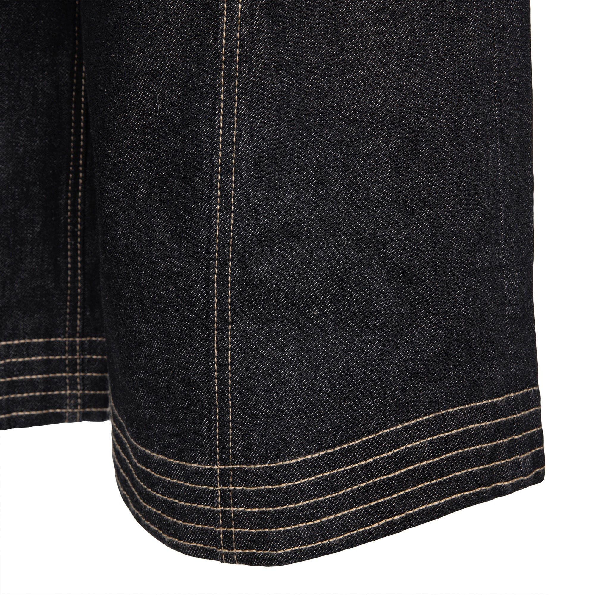 CATSSTAC Contrast Stitch Middle Spliced Raw Denim Jeans, premium urban and streetwear designers apparel on PROJECTISR.com, CATSSTAC