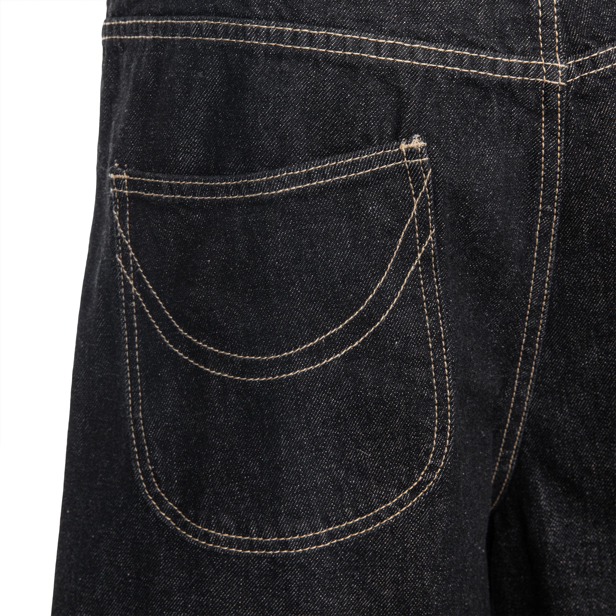 CATSSTAC Contrast Stitch Middle Spliced Raw Denim Jeans, premium urban and streetwear designers apparel on PROJECTISR.com, CATSSTAC