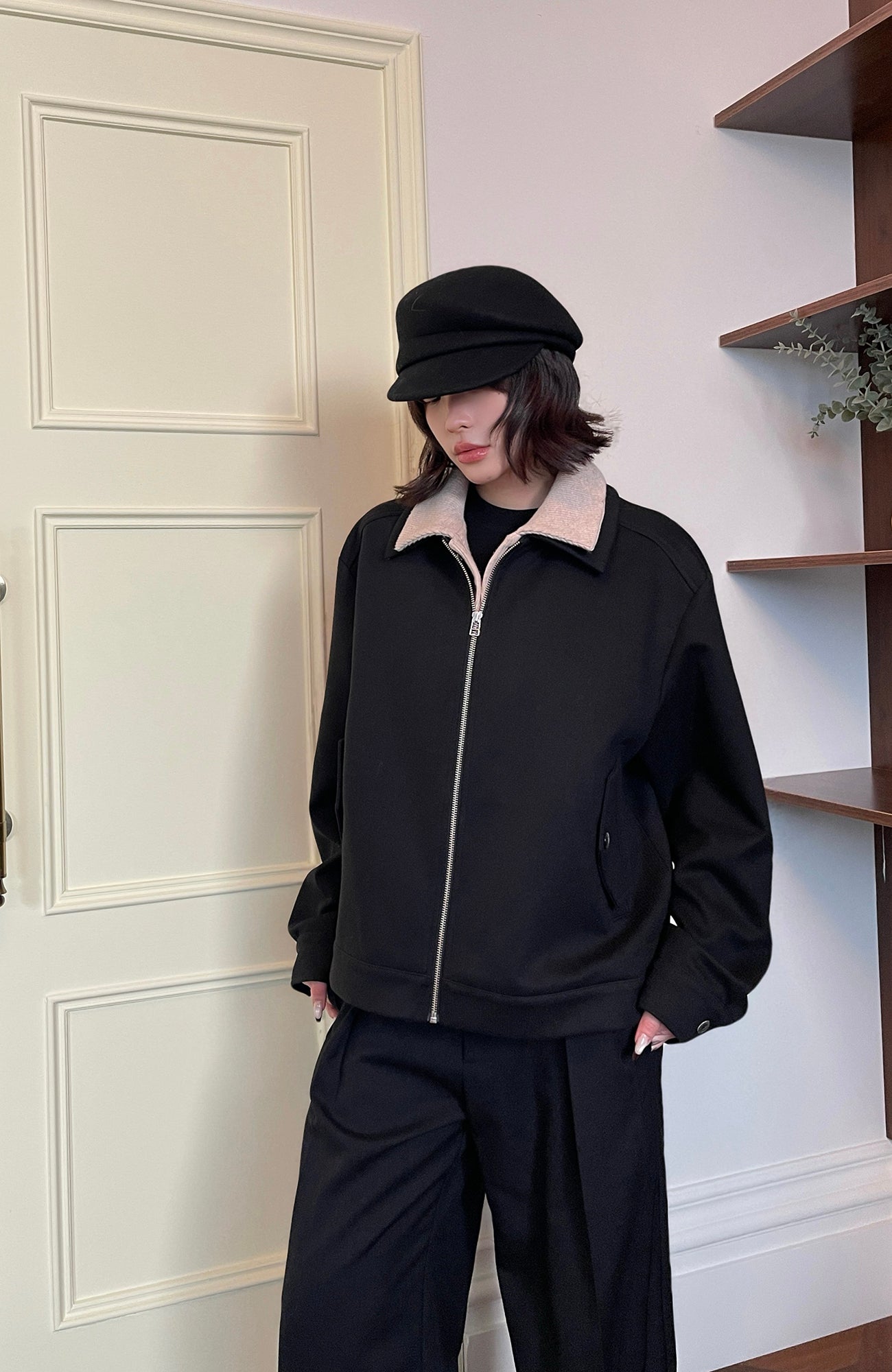 OKAYTHXBYE Faux-Layer Knit-Inset Jacket, premium urban and streetwear designers apparel on PROJECTISR.com, OKAYTHXBYE