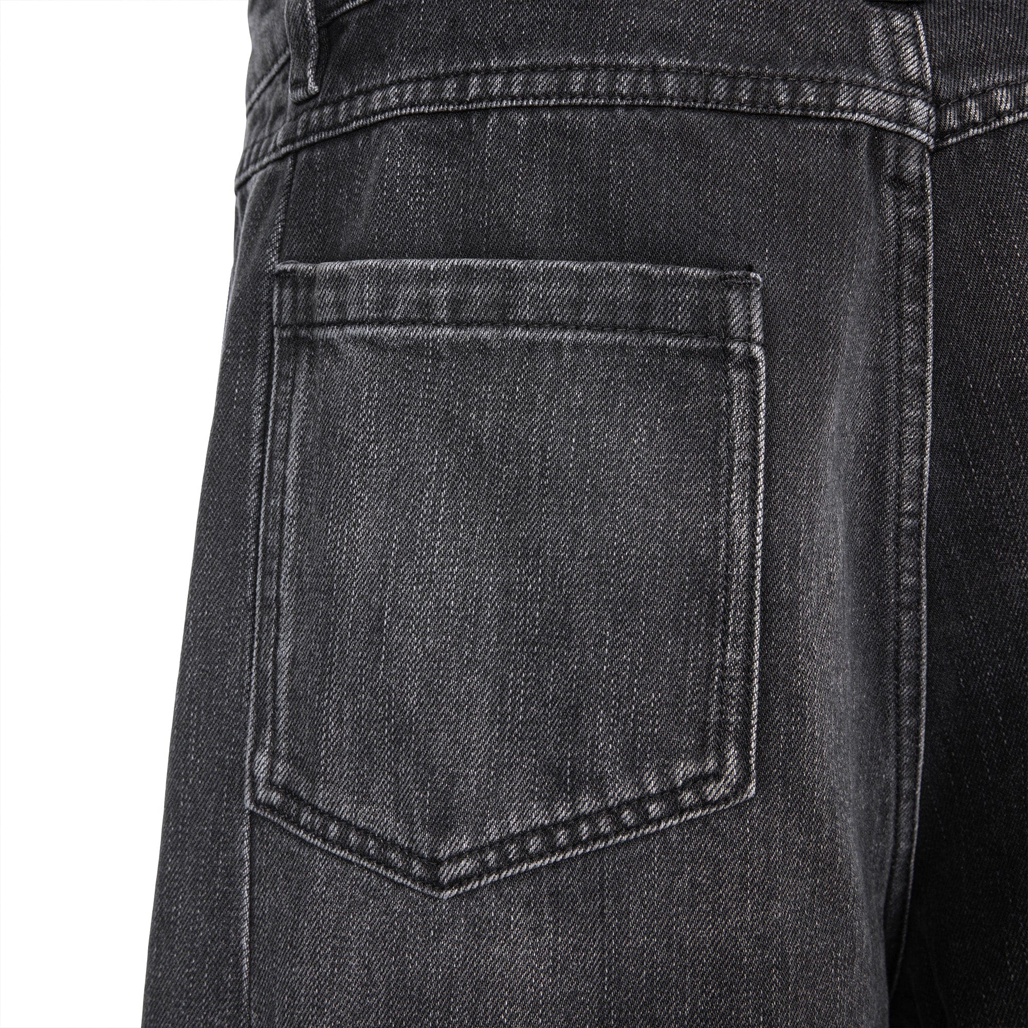 CATSSTAC Whisker-Wash Middle-Spliced Wide-Leg Shorts, premium urban and streetwear designers apparel on PROJECTISR.com, CATSSTAC