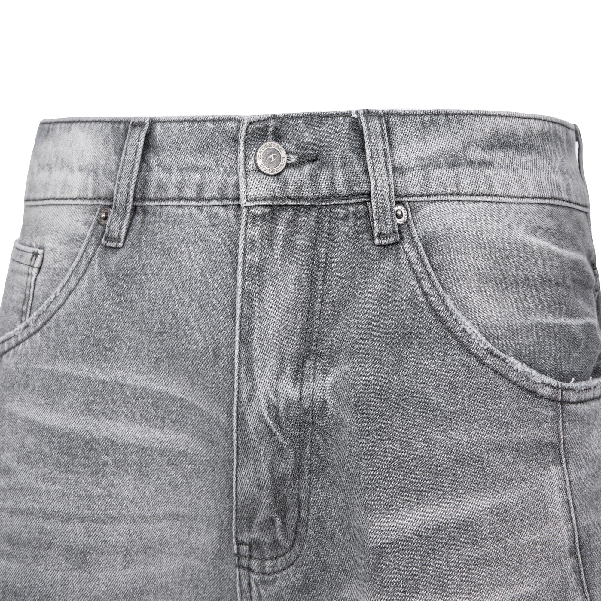 CATSSTAC Retro Mist-Washed Straight-Leg Jeans