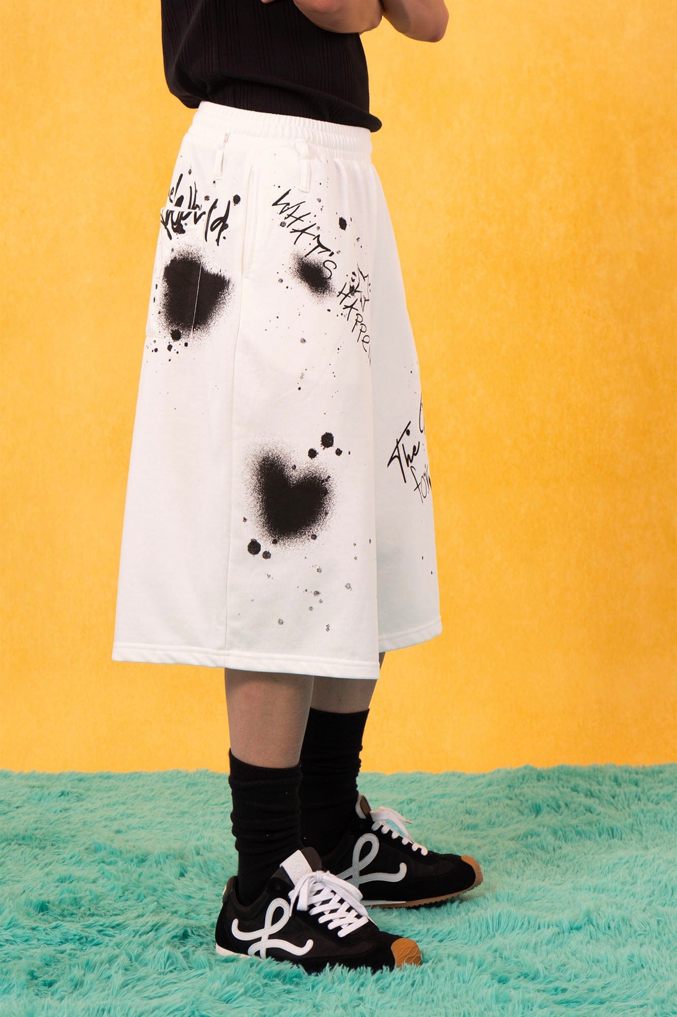 CLP Graffiti Spray Sweat Shorts