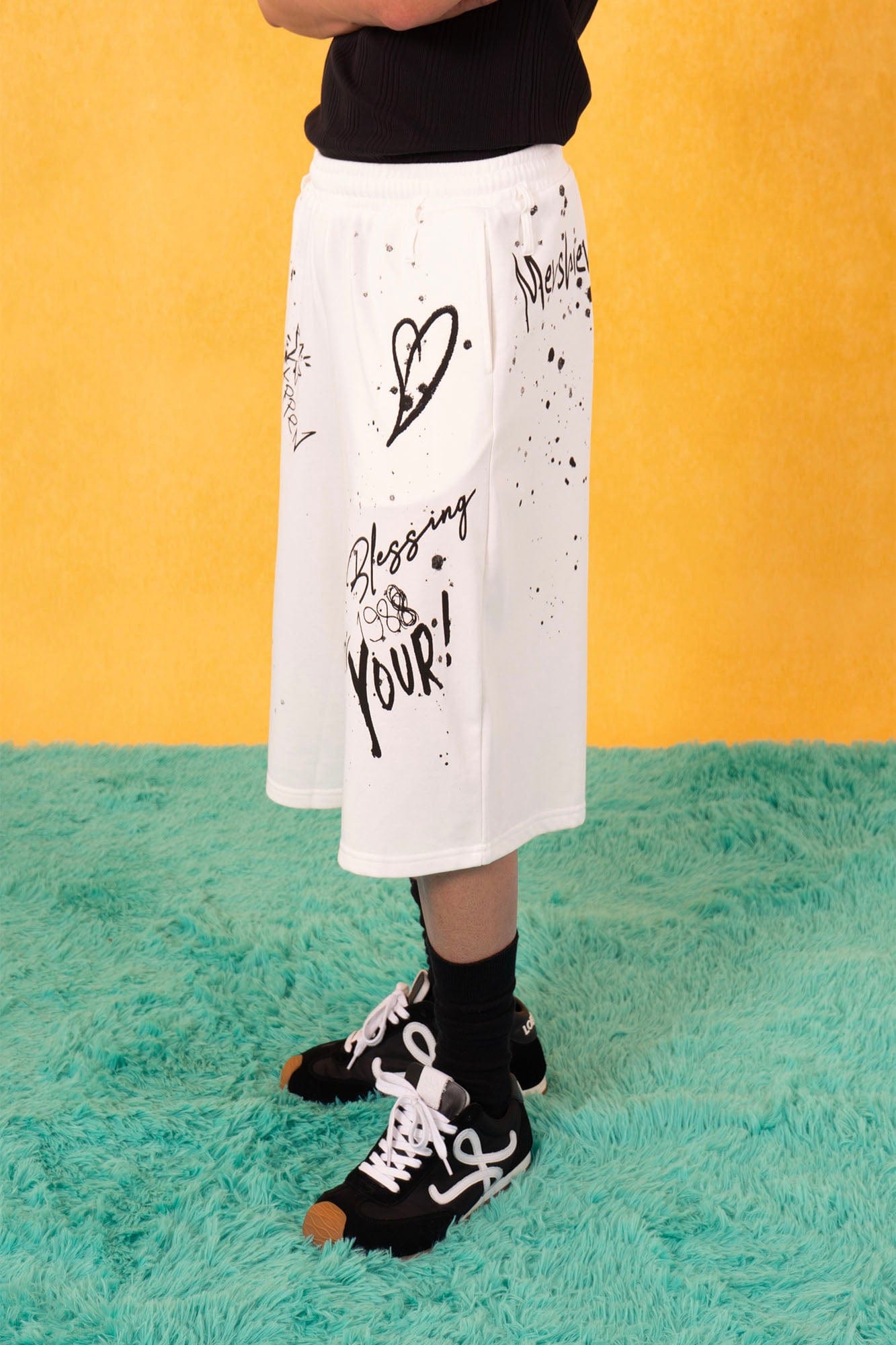 CLP Graffiti Spray Sweat Shorts