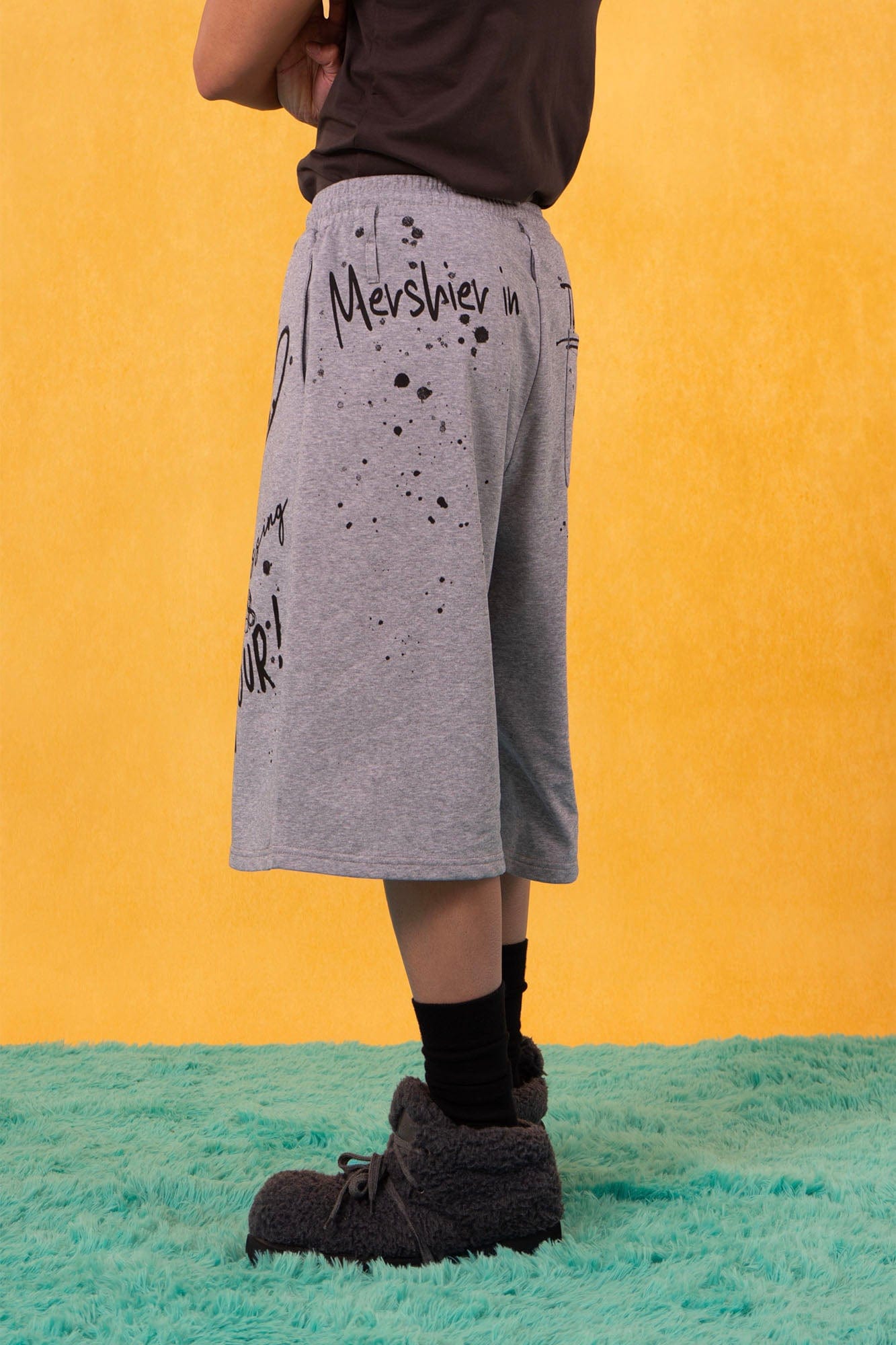 CLP Graffiti Spray Sweat Shorts