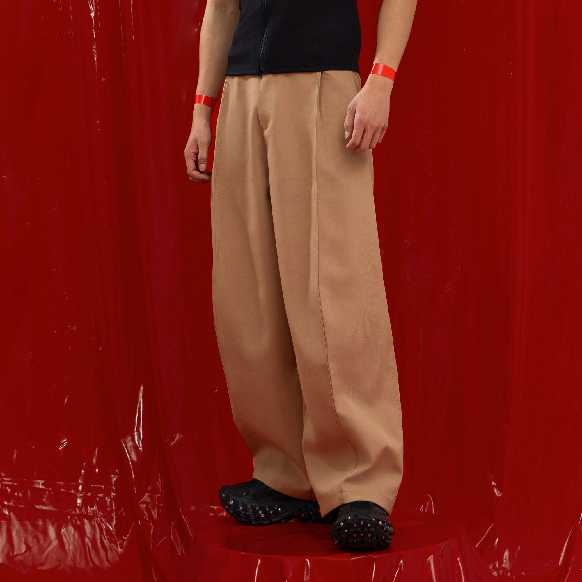 CLP Classic Pleats Oversized Pants, premium urban and streetwear designers apparel on PROJECTISR.com, CLP