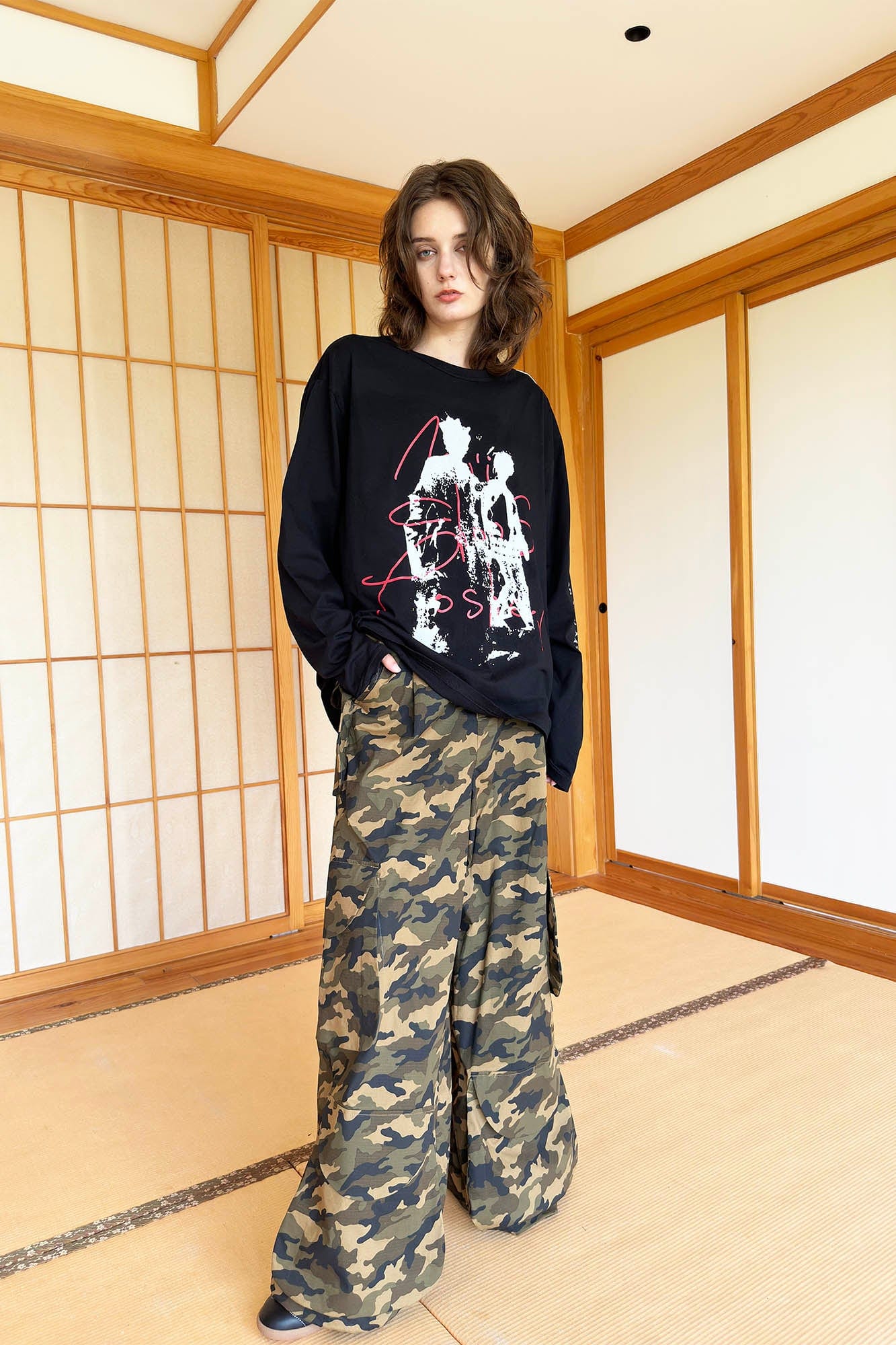 MIICHOUS Abstract Silhouette Long-Sleeve T-Shirt, premium urban and streetwear designers apparel on PROJECTISR.com, Miichous