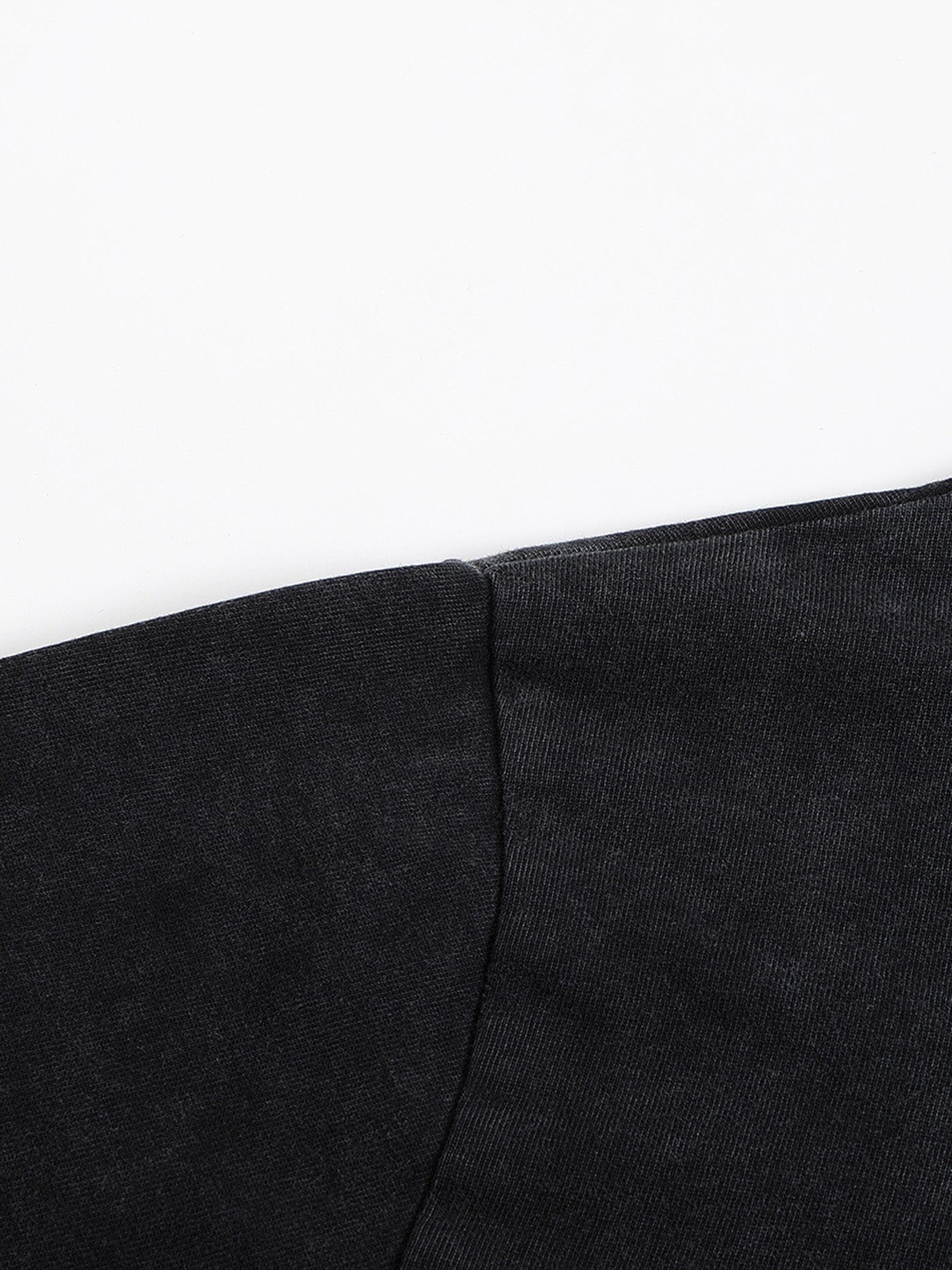 49PERCENT Black Star Stone Washed T-Shirt, premium urban and streetwear designers apparel on PROJECTISR.com, 49PERCENT
