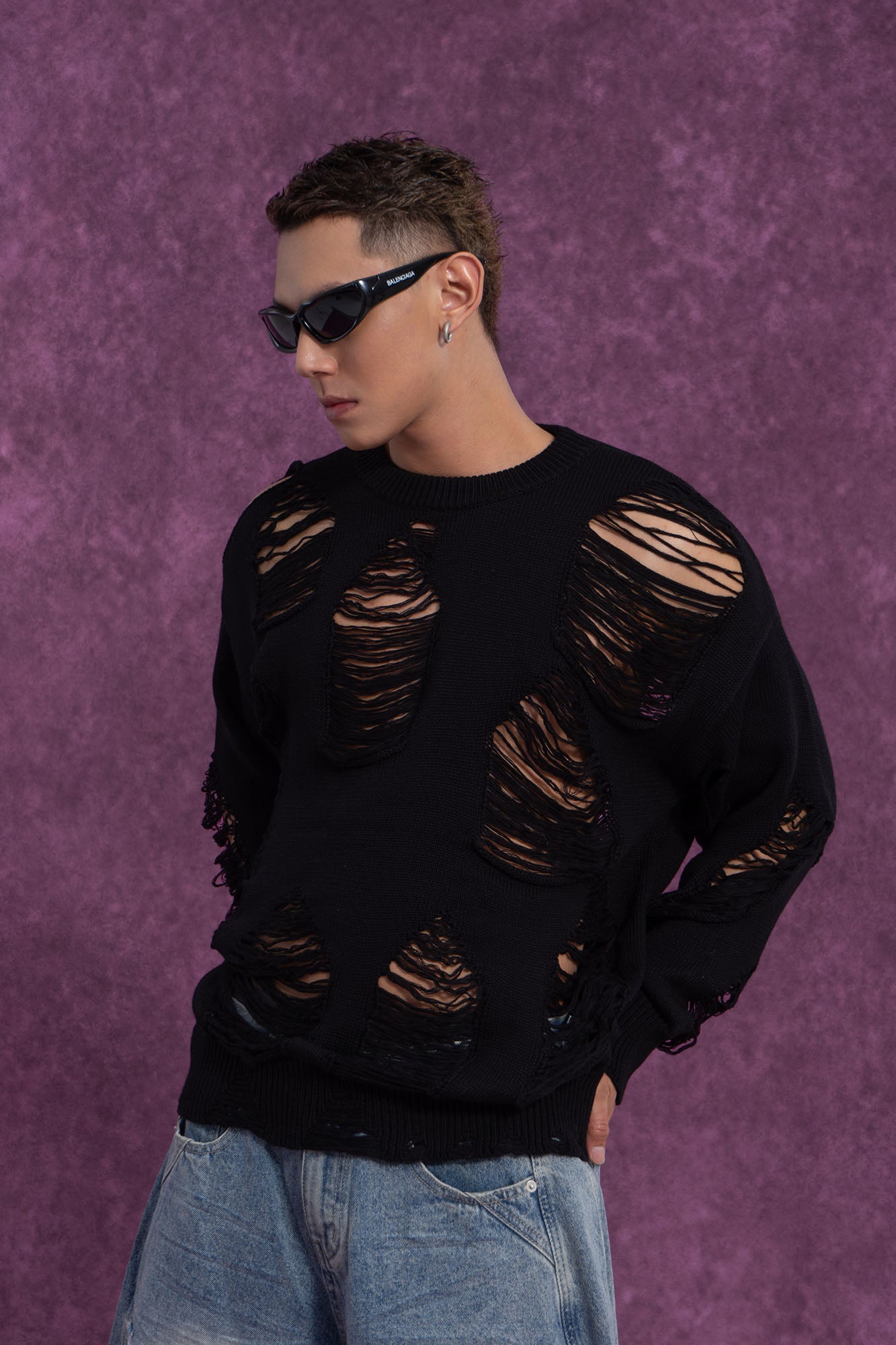 CLP Ripped Oversized Sweater
