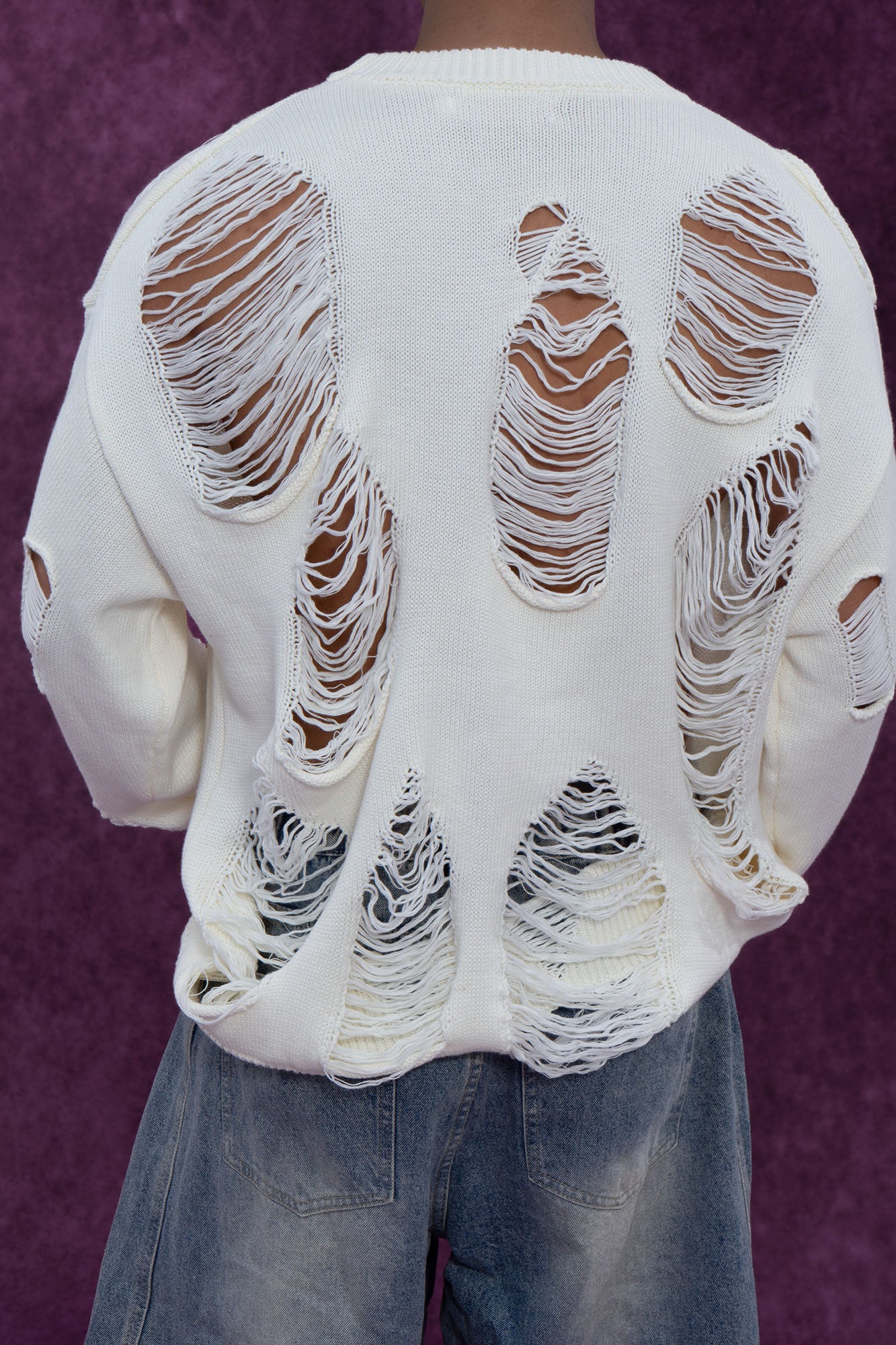CLP Ripped Oversized Sweater