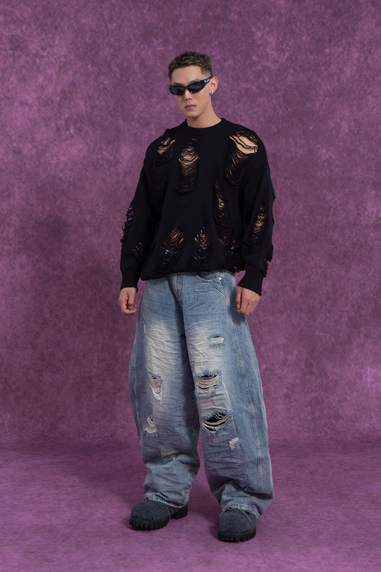 CLP Ripped Oversized Sweater