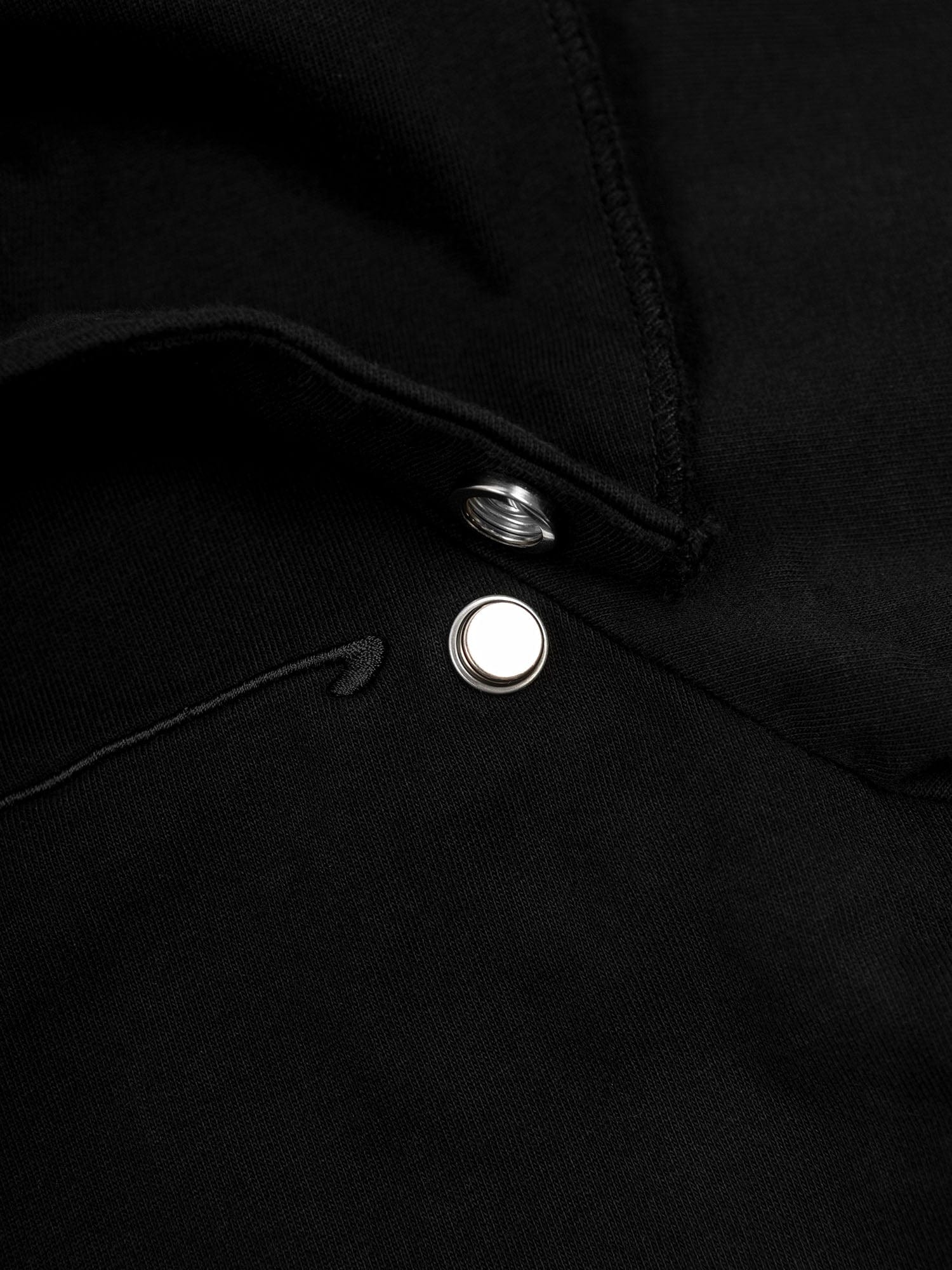 FVVO Distressed Snap-Shoulder Hooded T-Shirt, premium urban and streetwear designers apparel on PROJECTISR.com, FVVO