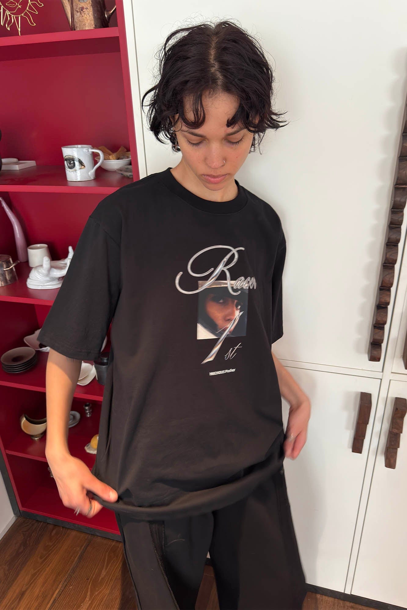 MIICHOUS Racer Portrait Graphic T-Shirt