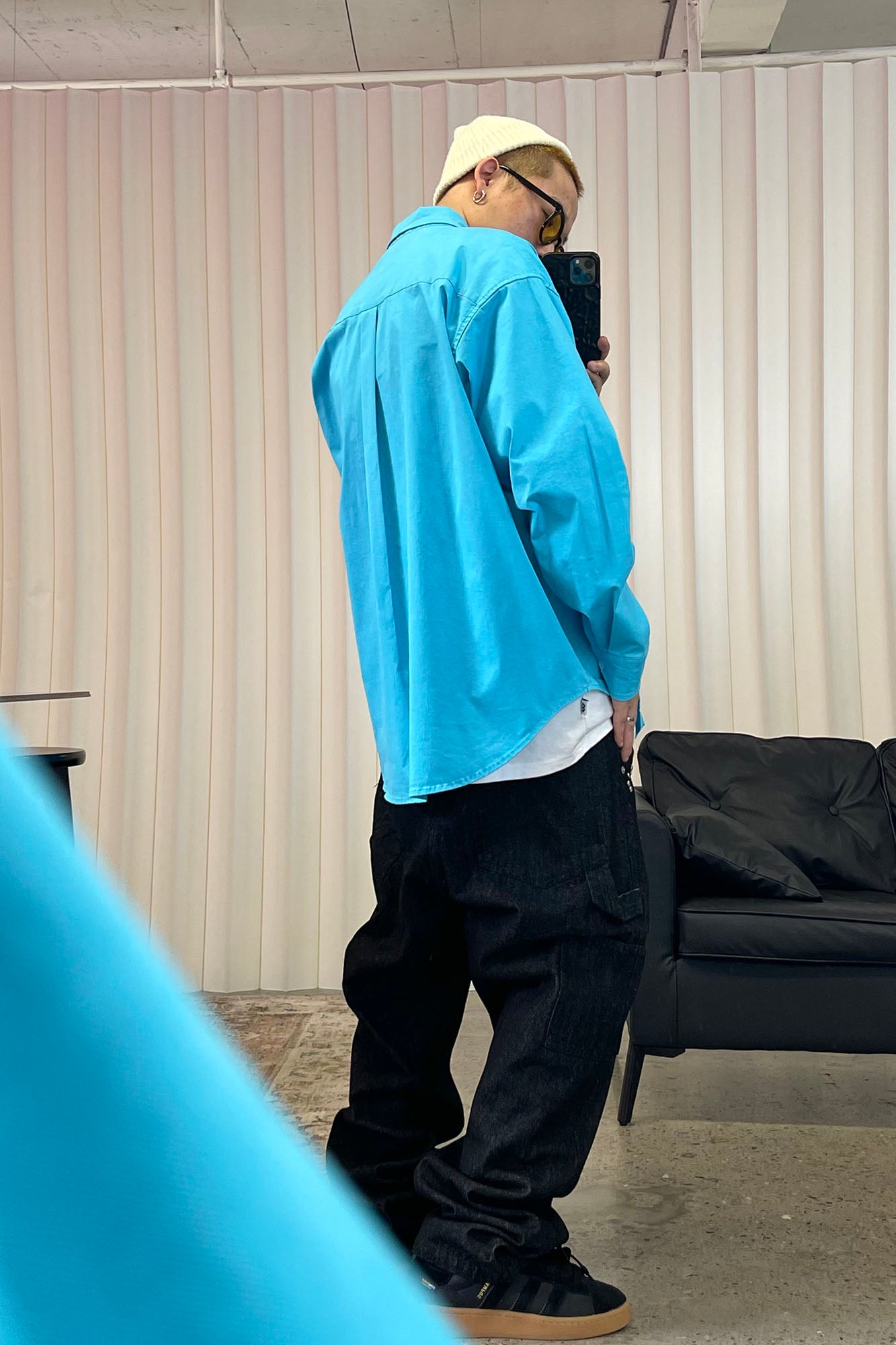 ME DA IGUAL Studded Wide-Leg Denim Pants, premium urban and streetwear designers apparel on PROJECTISR.com, ME DA IGUAL