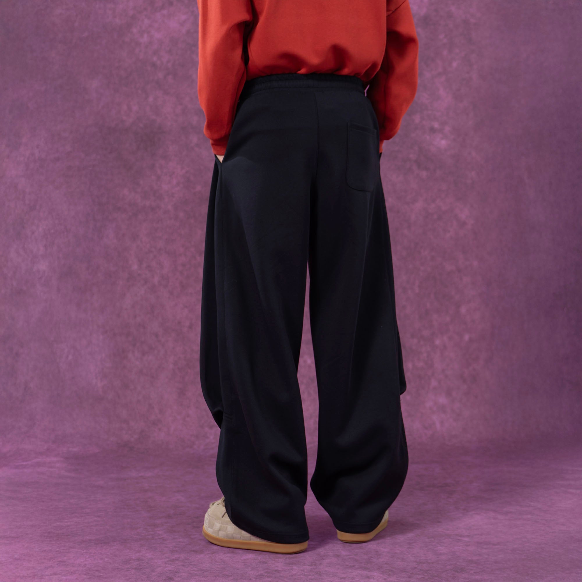CLP Pleated Wide-Leg Sweatpants