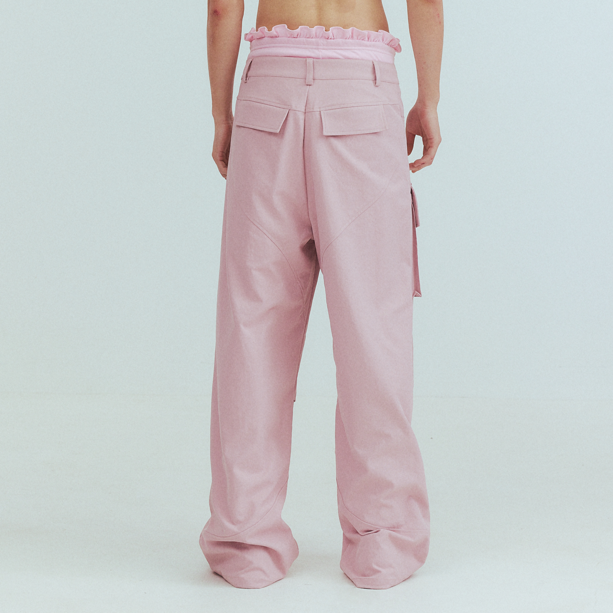 KADAKADA Paneled Wide-Leg Cargo Pants, premium urban and streetwear designers apparel on PROJECTISR.com, KADAKADA
