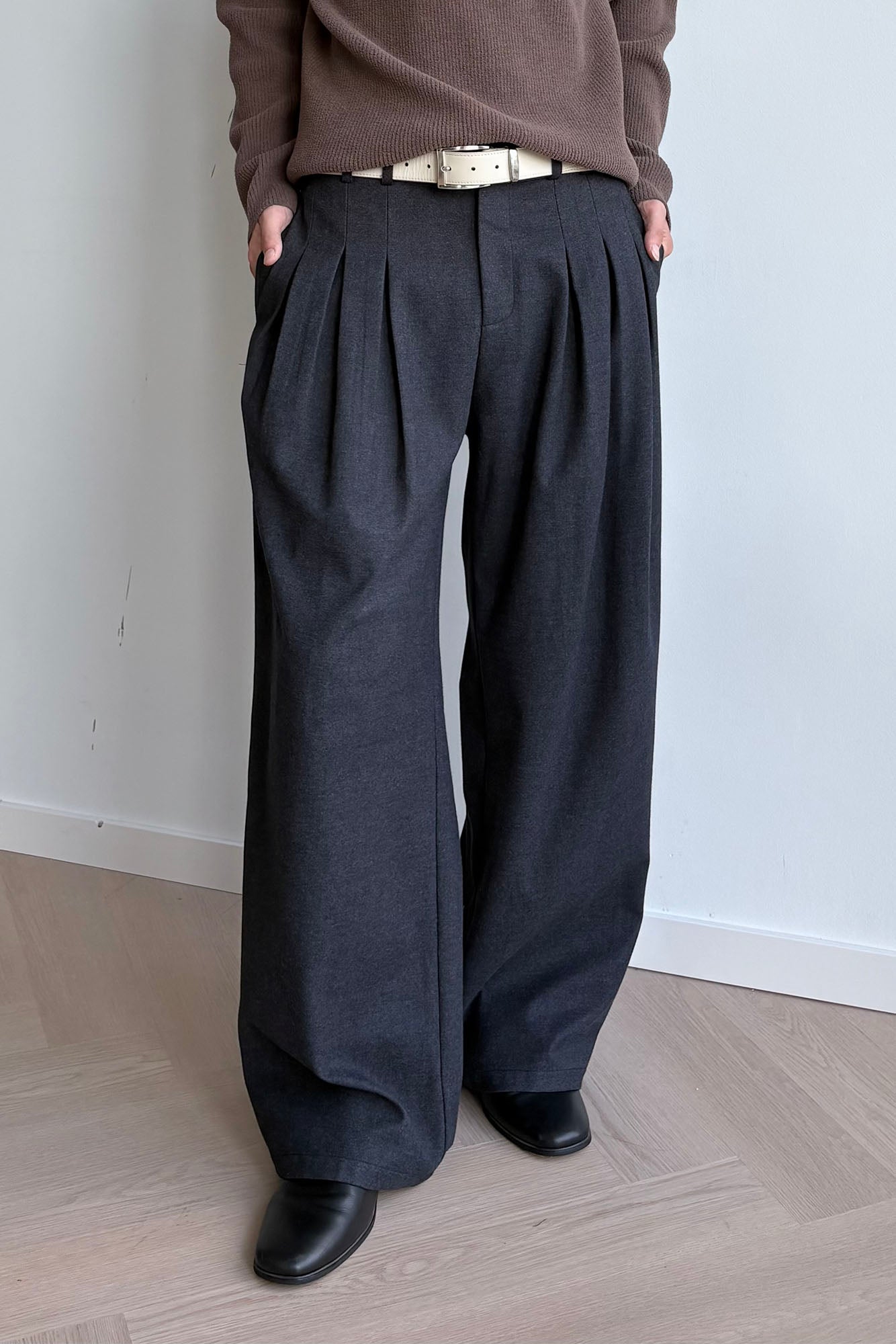 KREATE Triple-Pleat Wide-Leg Trousers, premium urban and streetwear designers apparel on PROJECTISR.com, KREATE