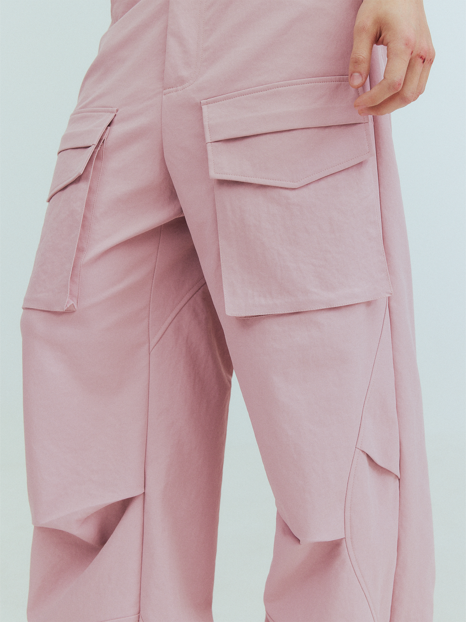 KADAKADA Paneled Wide-Leg Cargo Pants, premium urban and streetwear designers apparel on PROJECTISR.com, KADAKADA