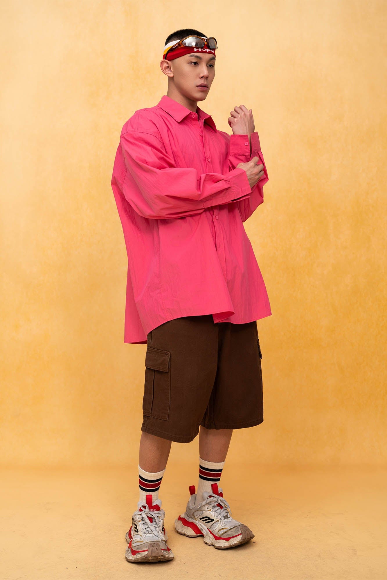 CLP Essential Crinkled Oversized Shirt, premium urban and streetwear designers apparel on PROJECTISR.com, CLP