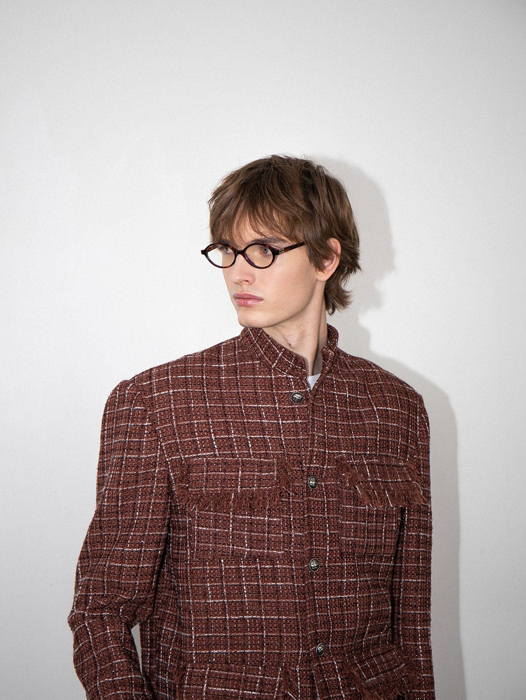 LEONSENSE Tassels Pockets Tweed Jacket, premium urban and streetwear designers apparel on PROJECTISR.com, LEONSENSE