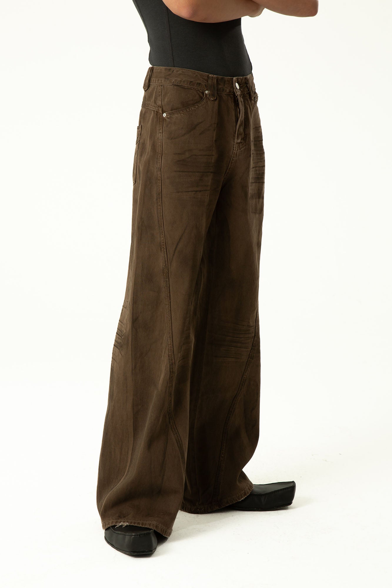 CLP Retro Panel Straight-Leg Jeans, premium urban and streetwear designers apparel on PROJECTISR.com, CLP