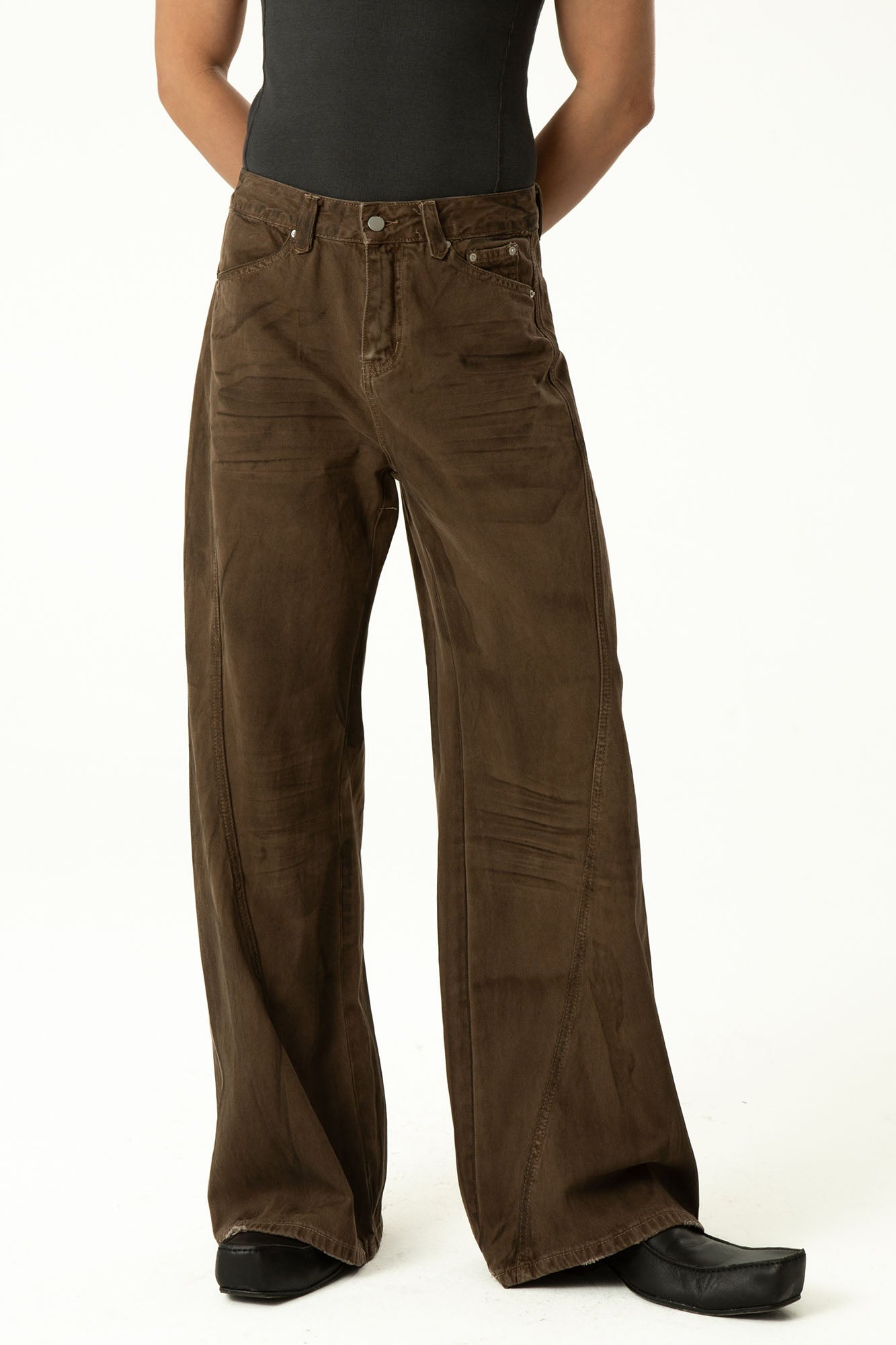 CLP Retro Panel Straight-Leg Jeans, premium urban and streetwear designers apparel on PROJECTISR.com, CLP