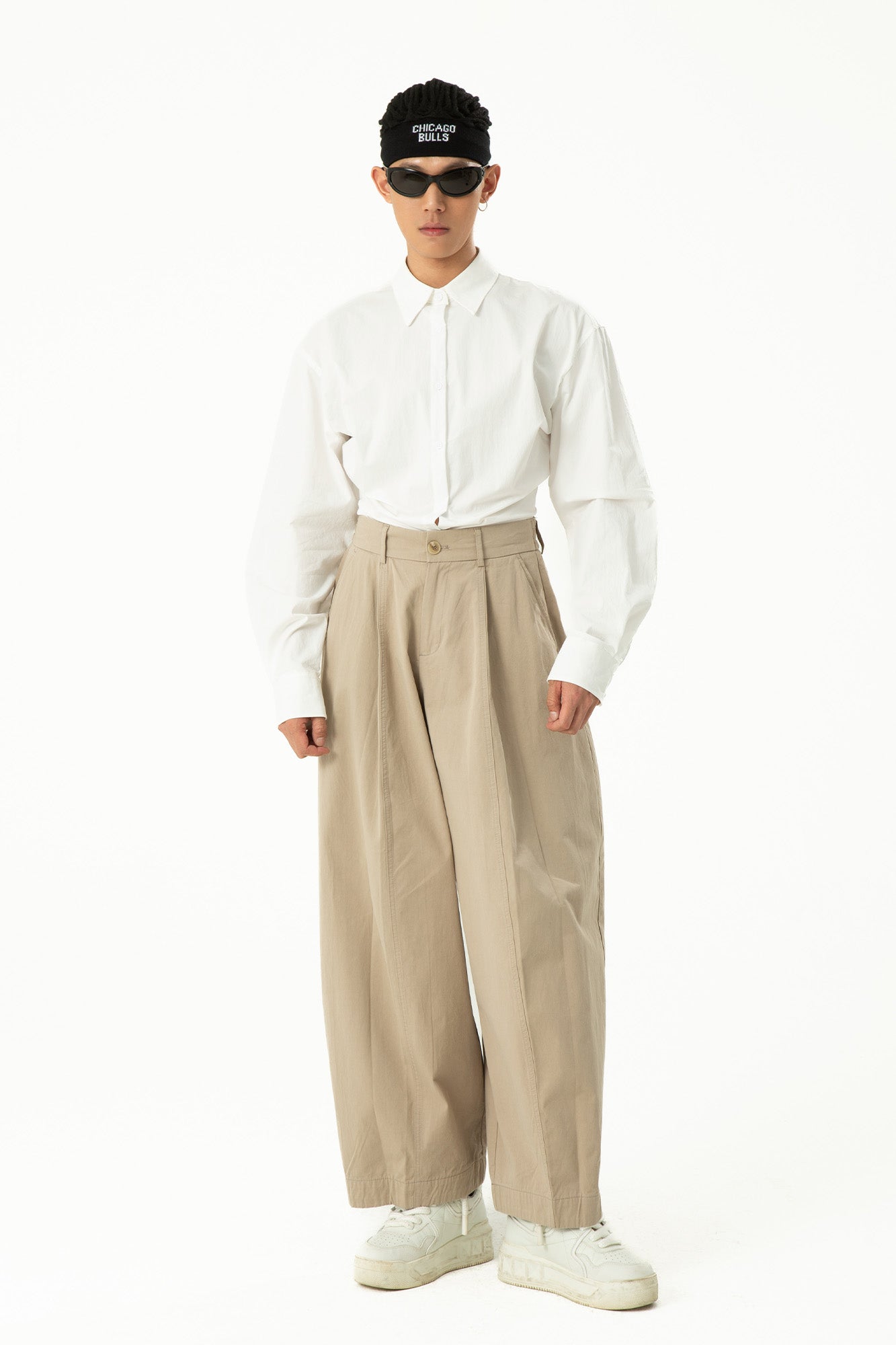 CLP High-Waist Curved Wide-Leg Pants, premium urban and streetwear designers apparel on PROJECTISR.com, CLP