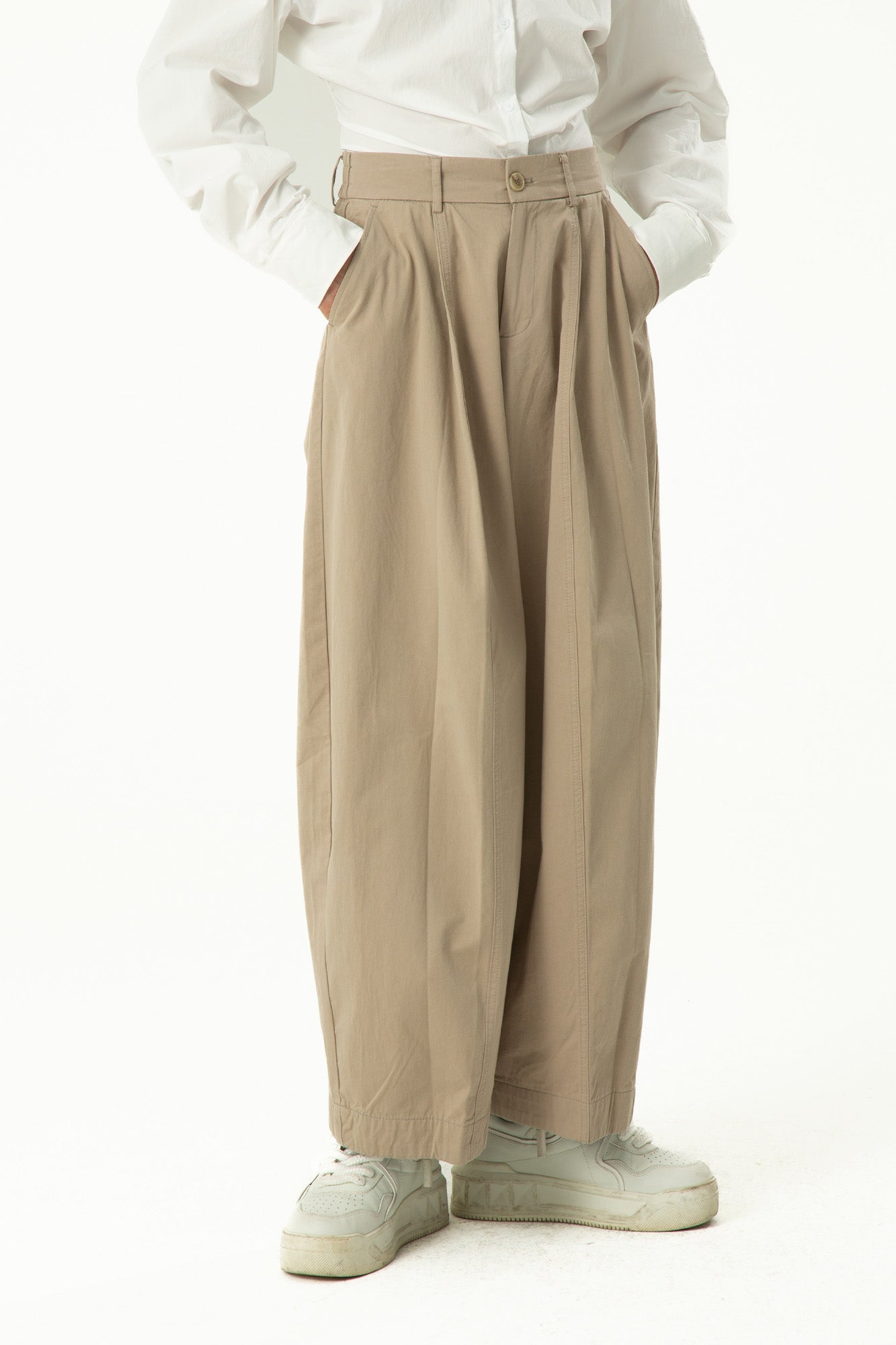 CLP High-Waist Curved Wide-Leg Pants, premium urban and streetwear designers apparel on PROJECTISR.com, CLP