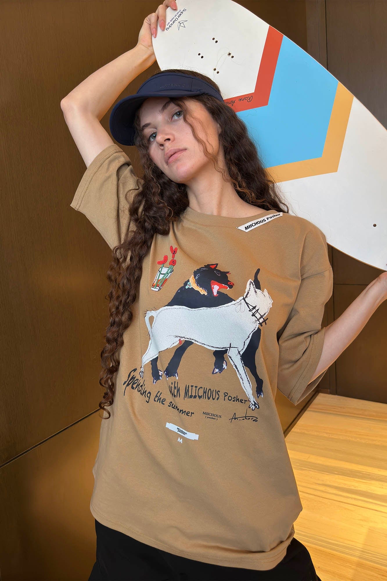MIICHOUS Dancing Dogs Graphic T-Shirt, premium urban and streetwear designers apparel on PROJECTISR.com, Miichous