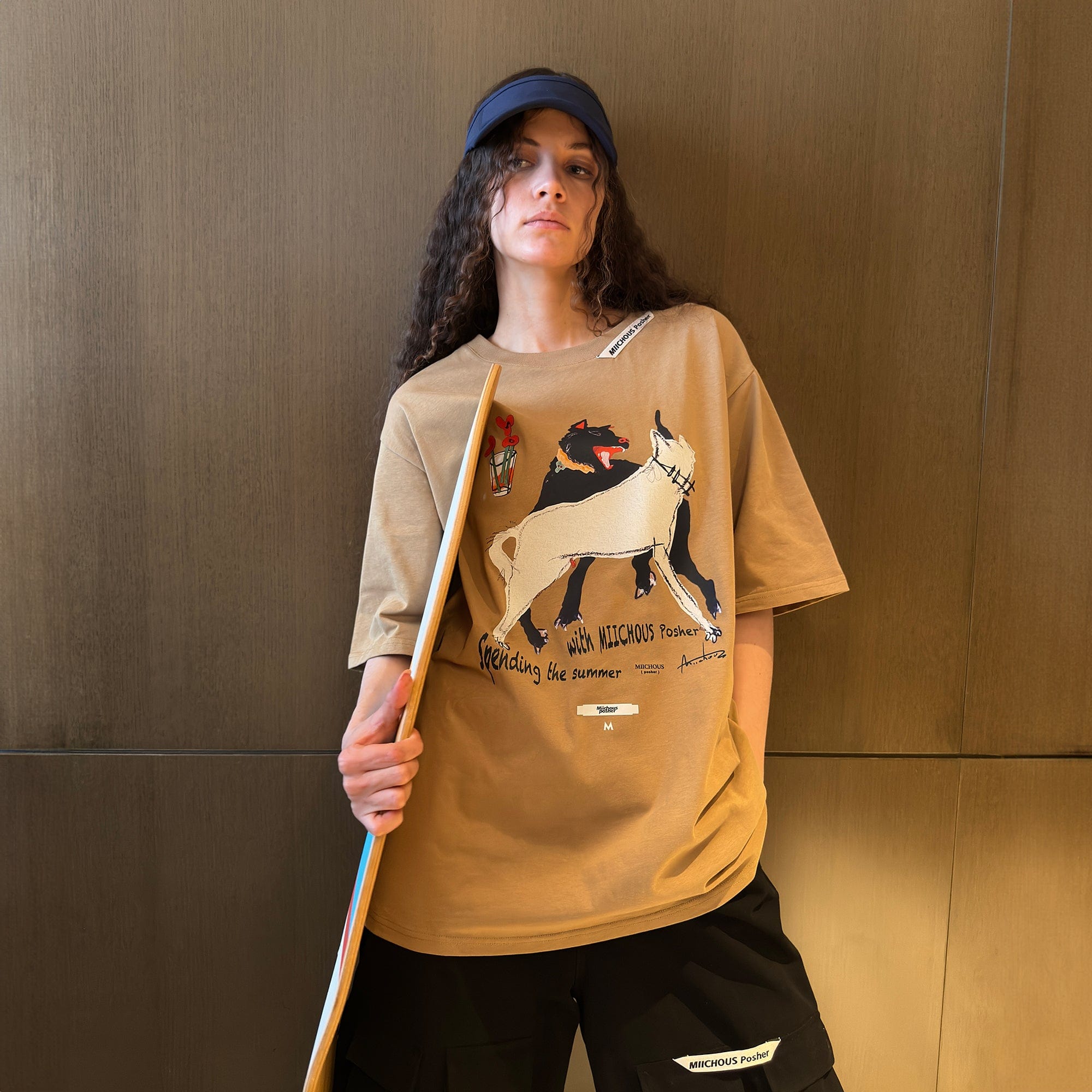 MIICHOUS Dancing Dogs Graphic T-Shirt, premium urban and streetwear designers apparel on PROJECTISR.com, Miichous