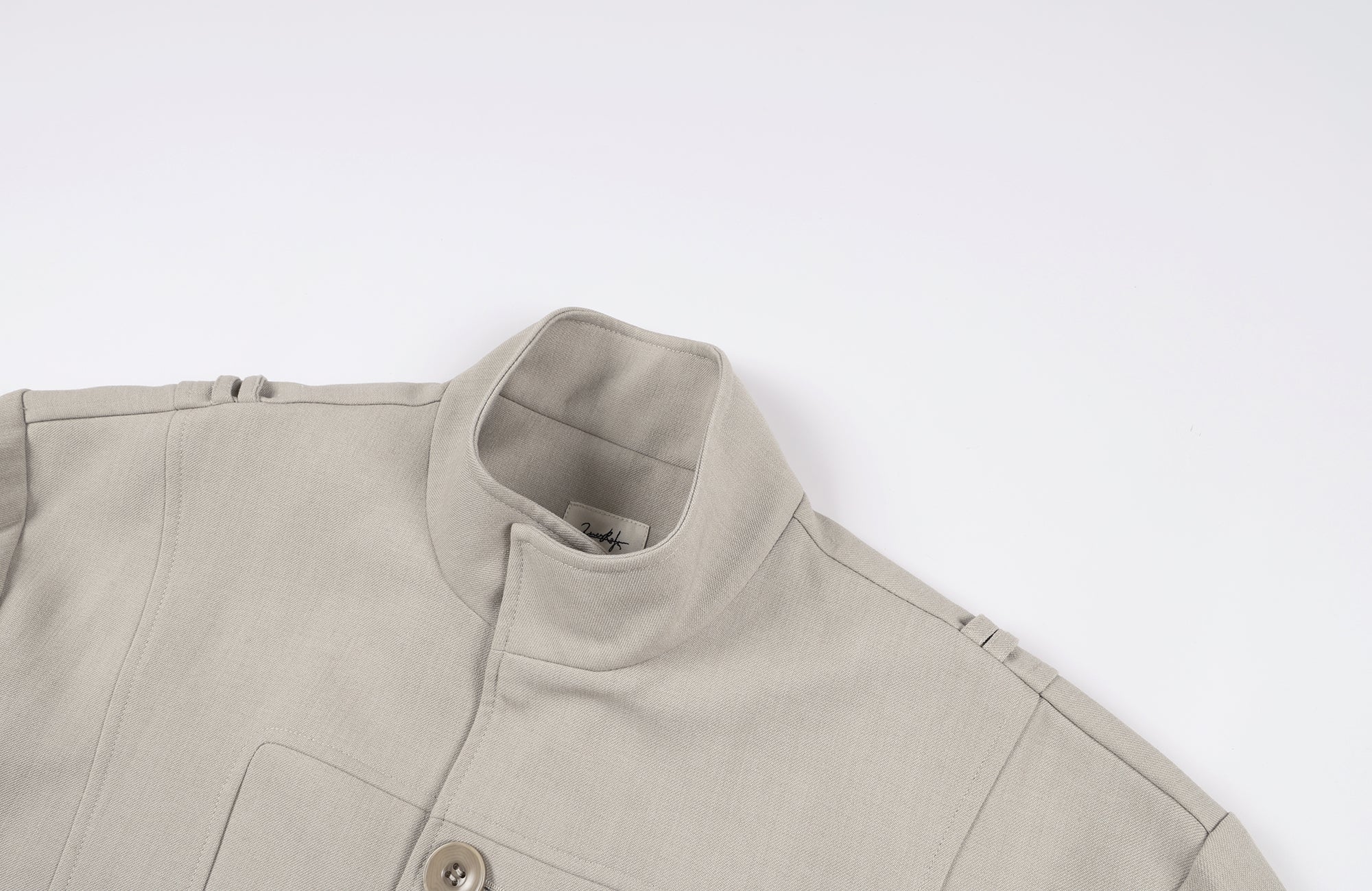 2000RSK Spliced Lace-Up Mock-Neck Jacket