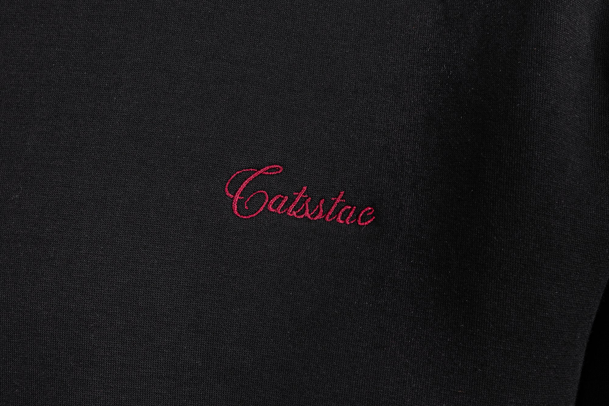 CATSSTAC Essential Embroidered LOGO Zip-Up Hoodie