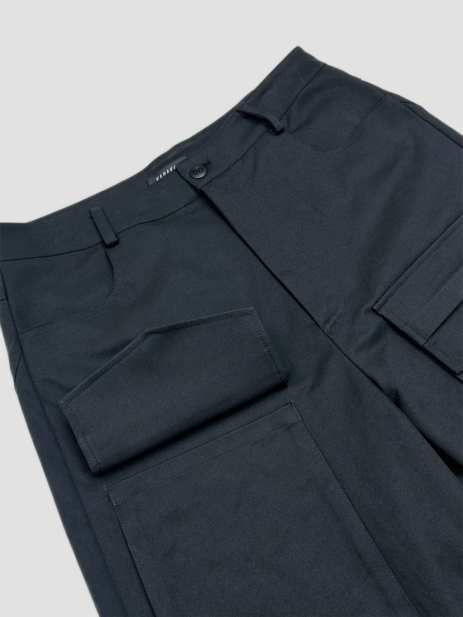 KADAKADA Paneled Wide-Leg Cargo Pants, premium urban and streetwear designers apparel on PROJECTISR.com, KADAKADA
