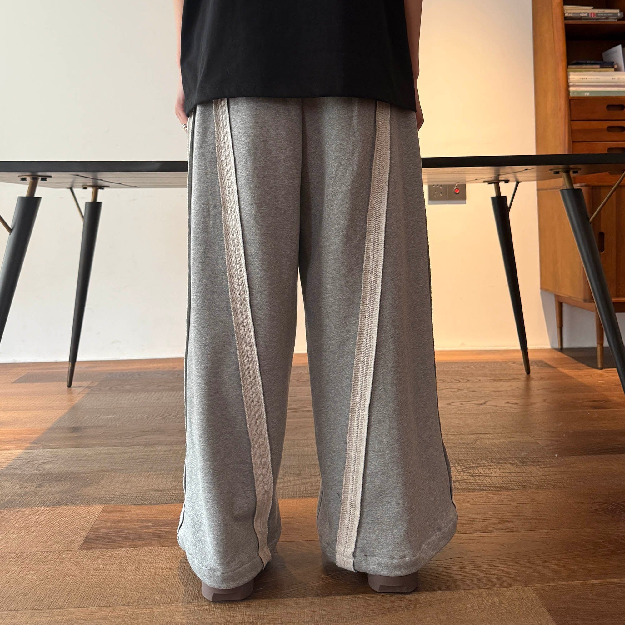 MIICHOUS Frayed Spliced Elastic Pants, premium urban and streetwear designers apparel on PROJECTISR.com, Miichous