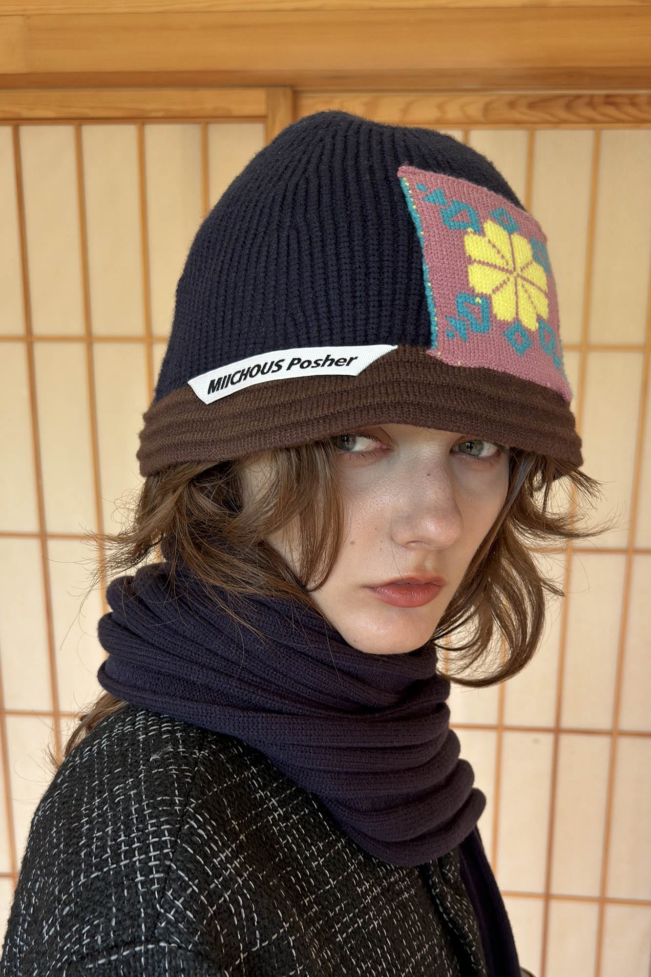 MIICHOUS Edelweiss Knitted Bucket Hat, premium urban and streetwear designers apparel on PROJECTISR.com, Miichous