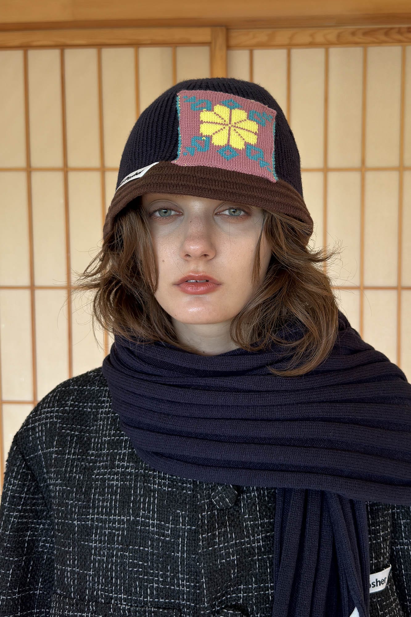 MIICHOUS Edelweiss Knitted Bucket Hat, premium urban and streetwear designers apparel on PROJECTISR.com, Miichous
