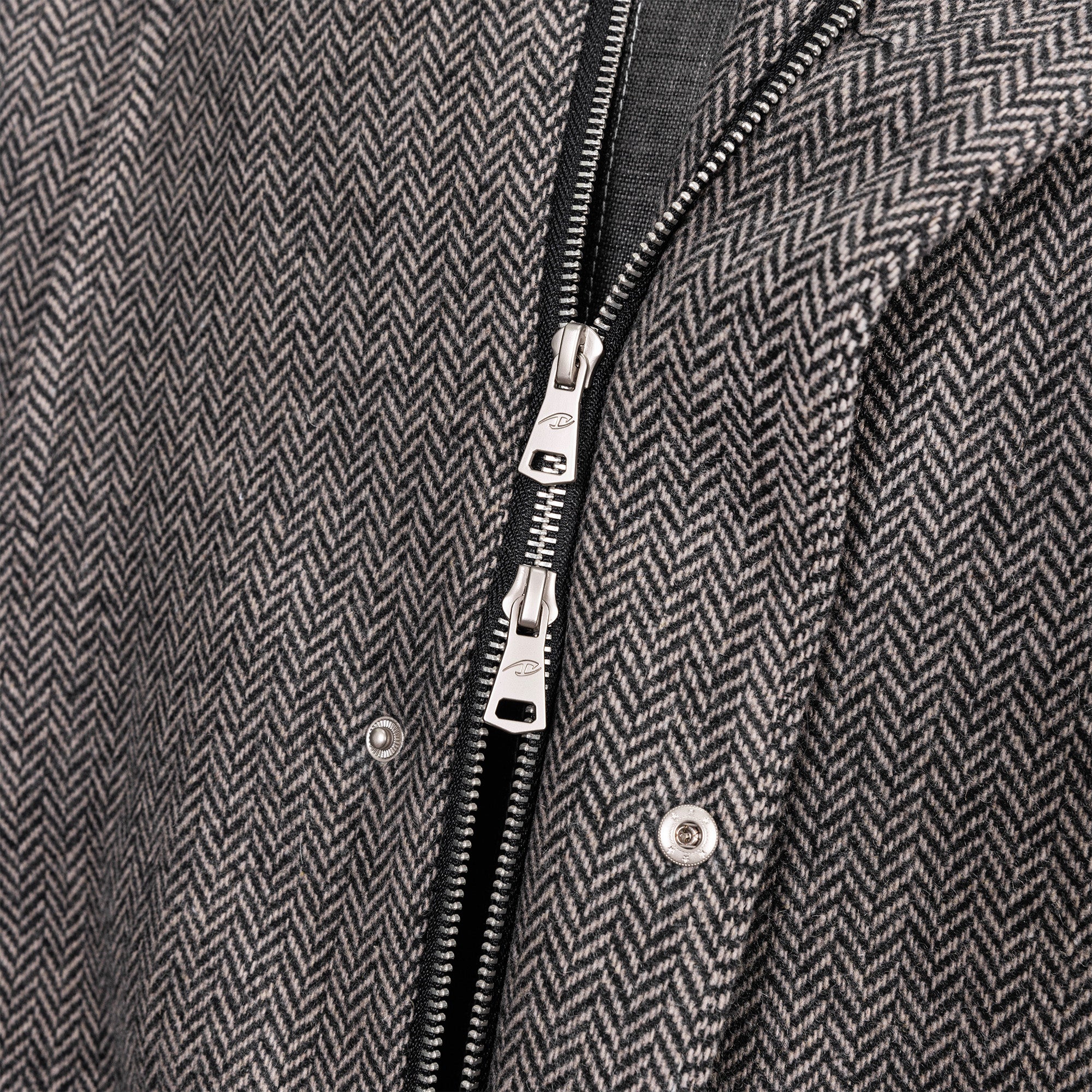 CATSSTAC Herringbone Wool-Blend Stand Collar Jacket, premium urban and streetwear designers apparel on PROJECTISR.com, CATSSTAC