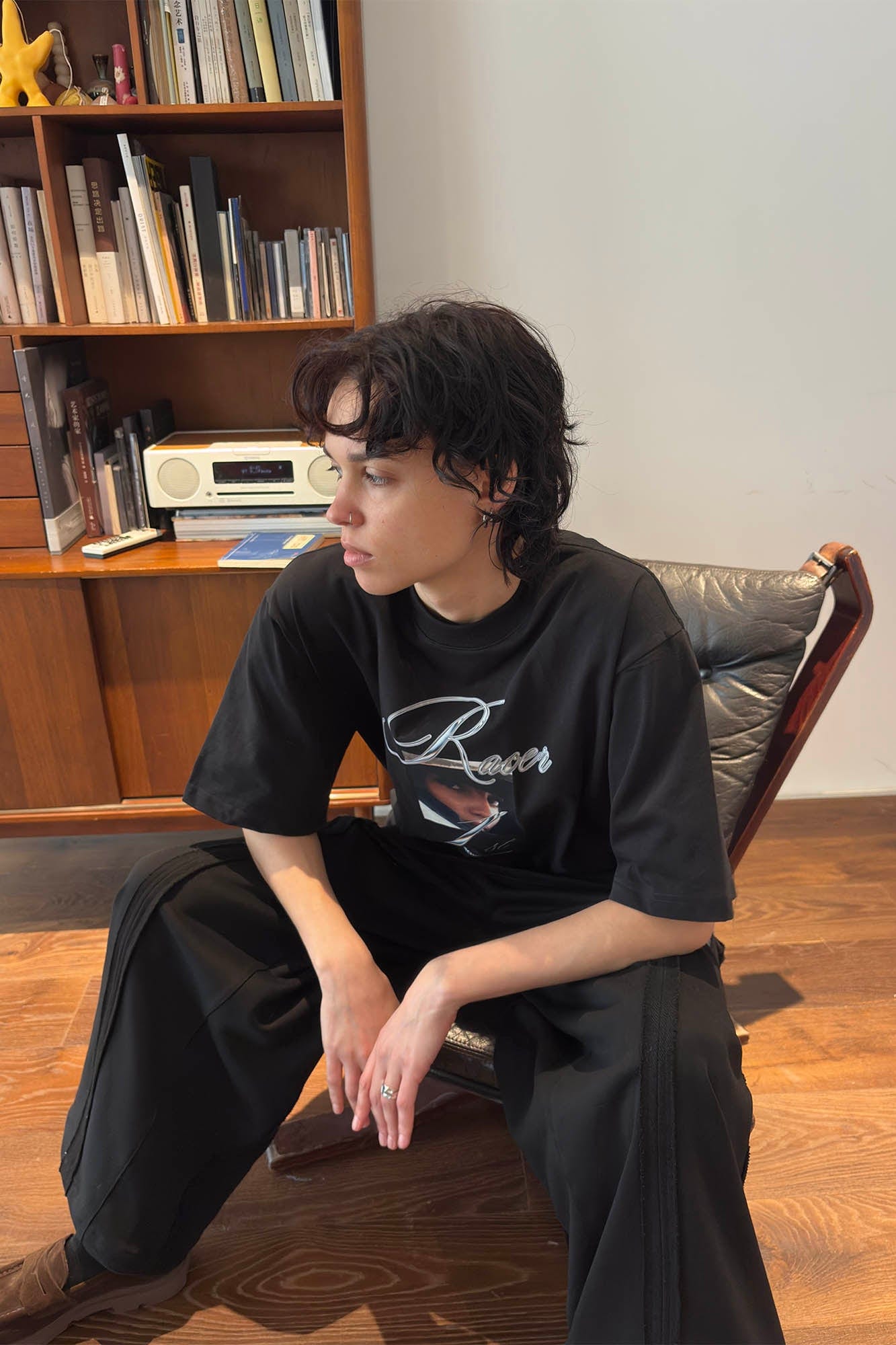 MIICHOUS Racer Portrait Graphic T-Shirt