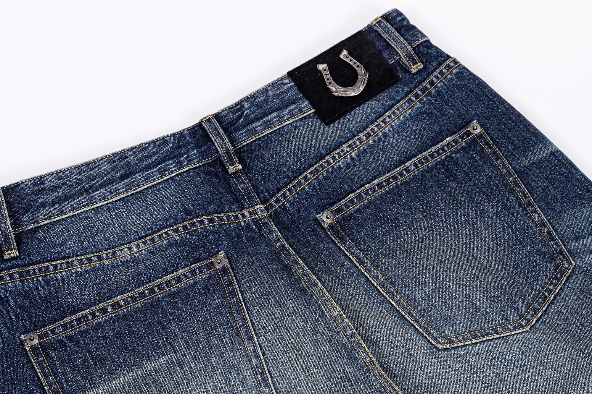 CATSSTAC Distressed Wrinkled Washed Wide-Leg Jeans, premium urban and streetwear designers apparel on PROJECTISR.com, CATSSTAC