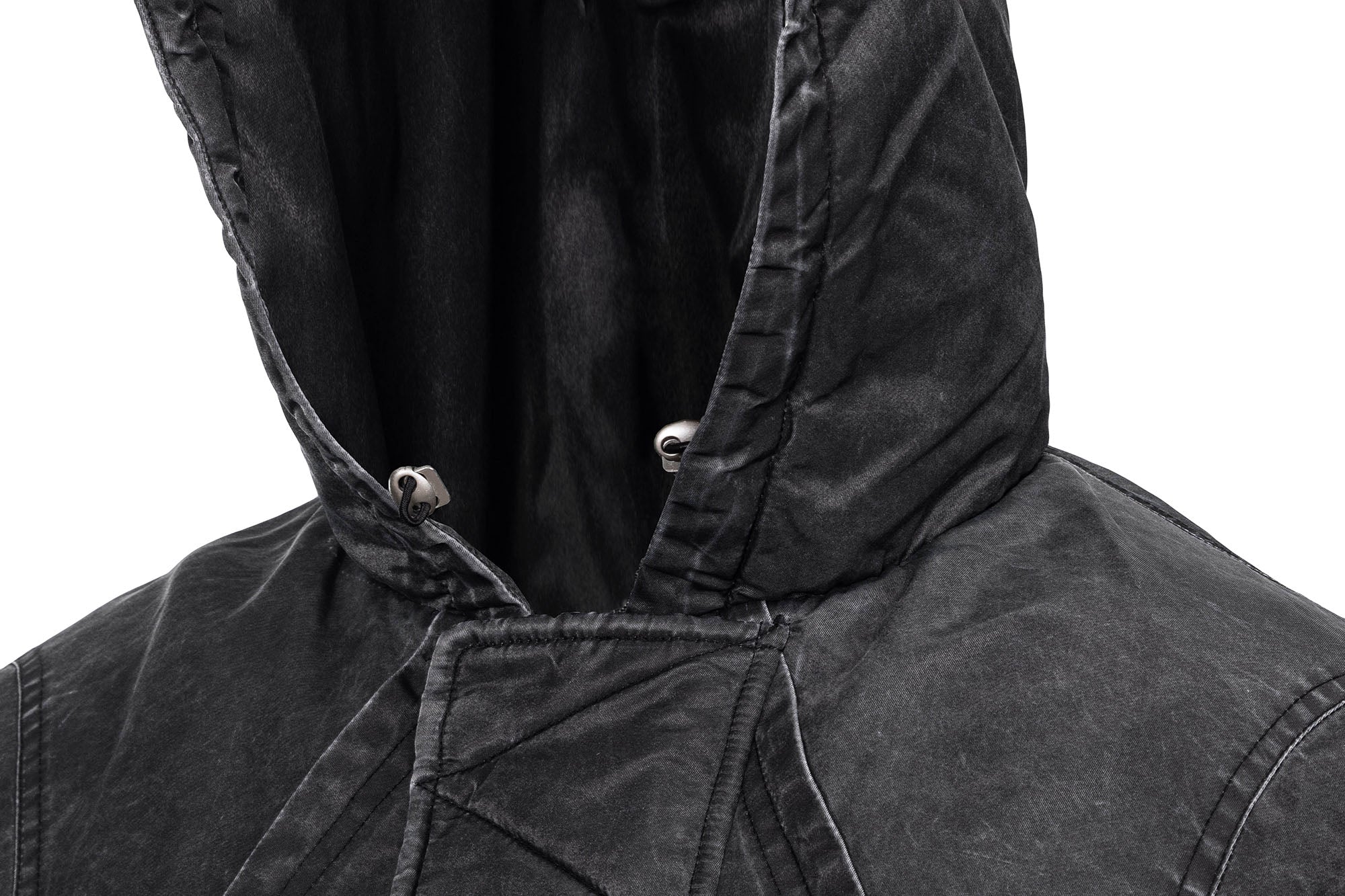 CATSSTAC Washed Nylon Bomber Puffer Jacket
