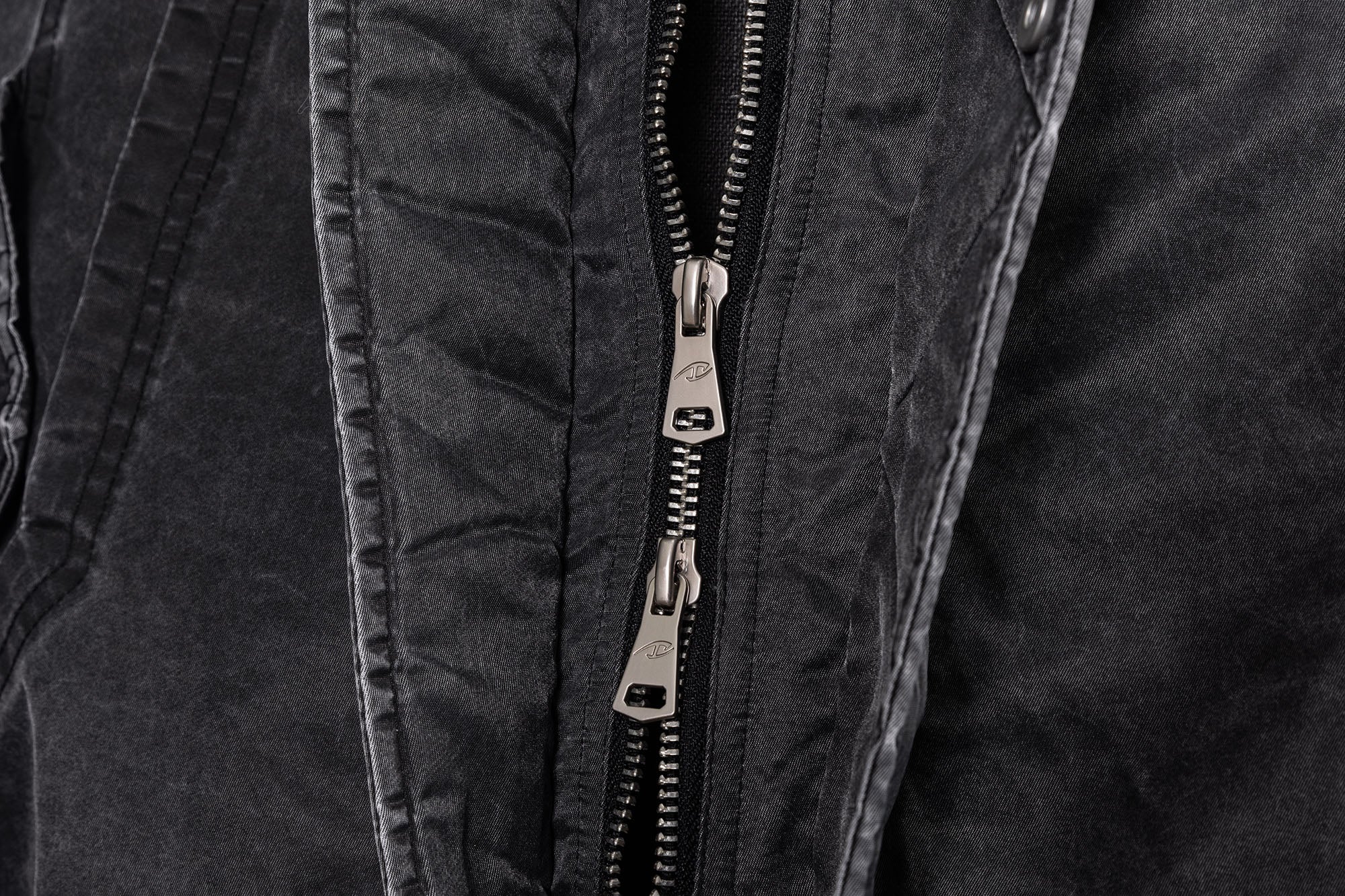 CATSSTAC Washed Nylon Bomber Puffer Jacket