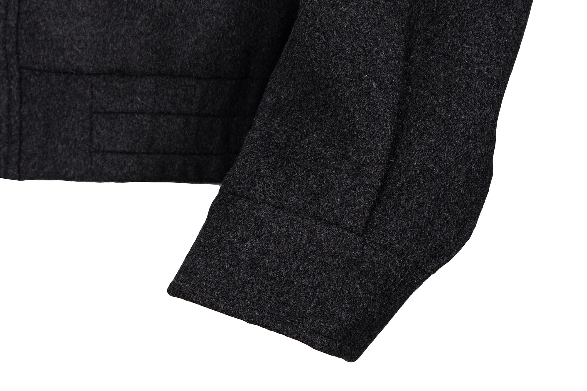 CATSSTAC Wool-Blend Plaid-Collar Bomber Jacket