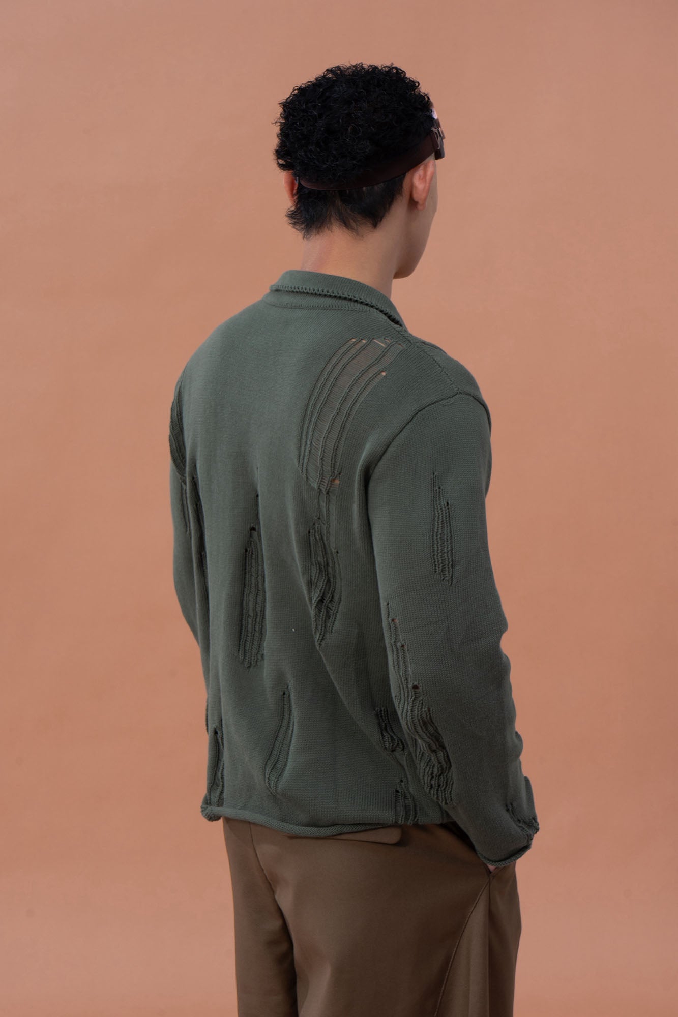 CLP Distressed Polo Sweater