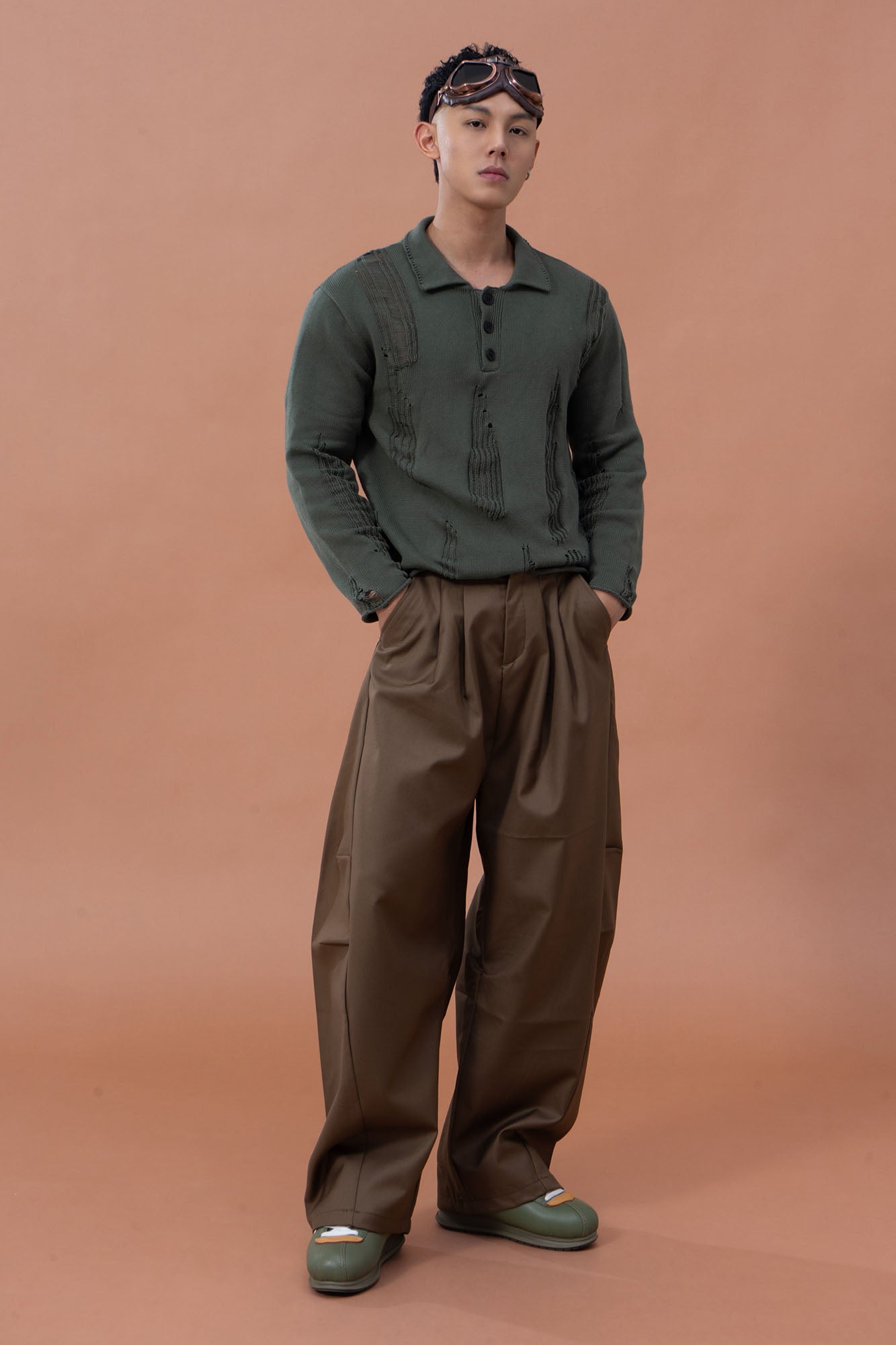 CLP Distressed Polo Sweater