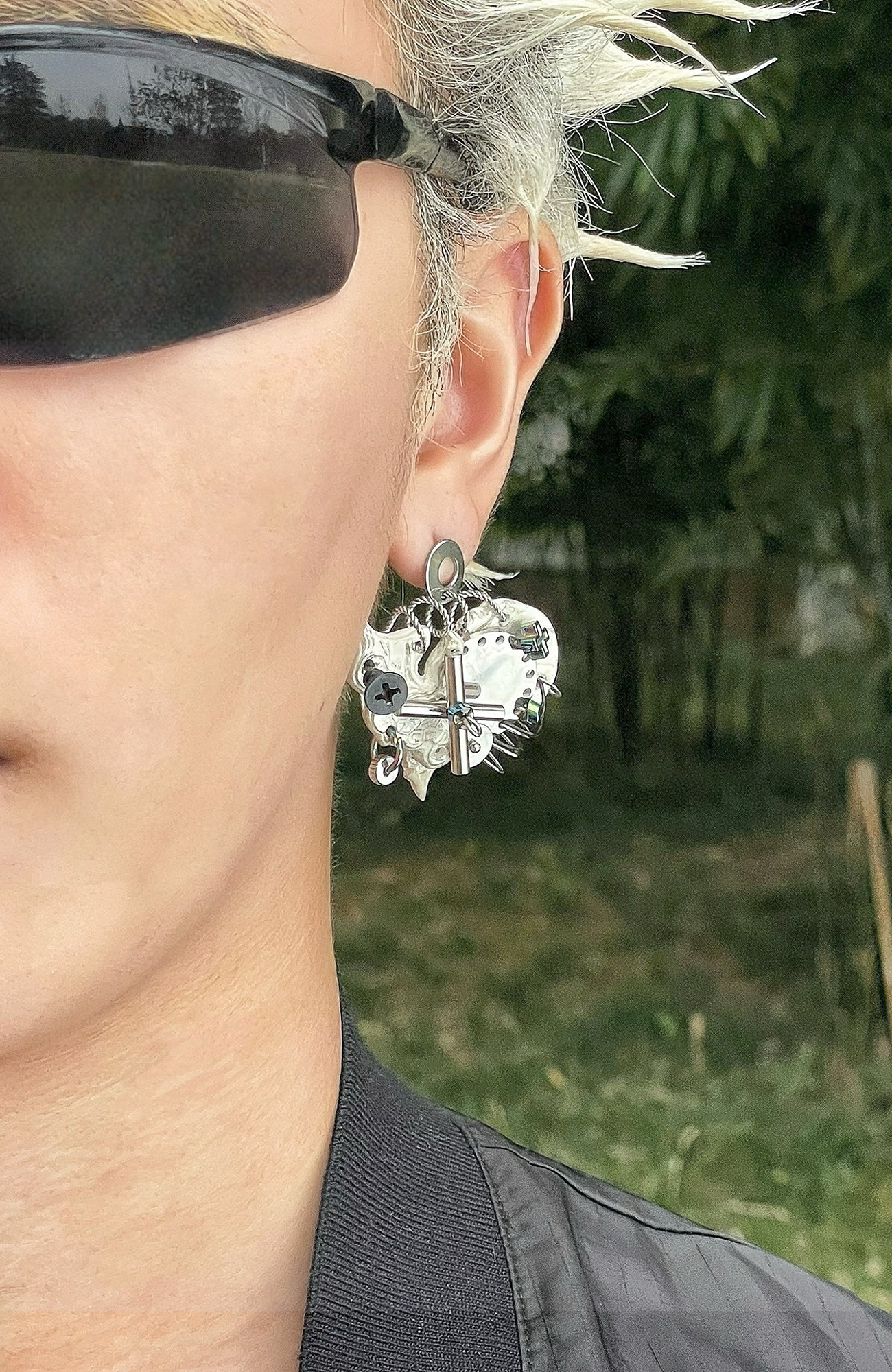 ILLUSORY × YBDX ZHAXii Tribal-Mechancial One-Piece Earring