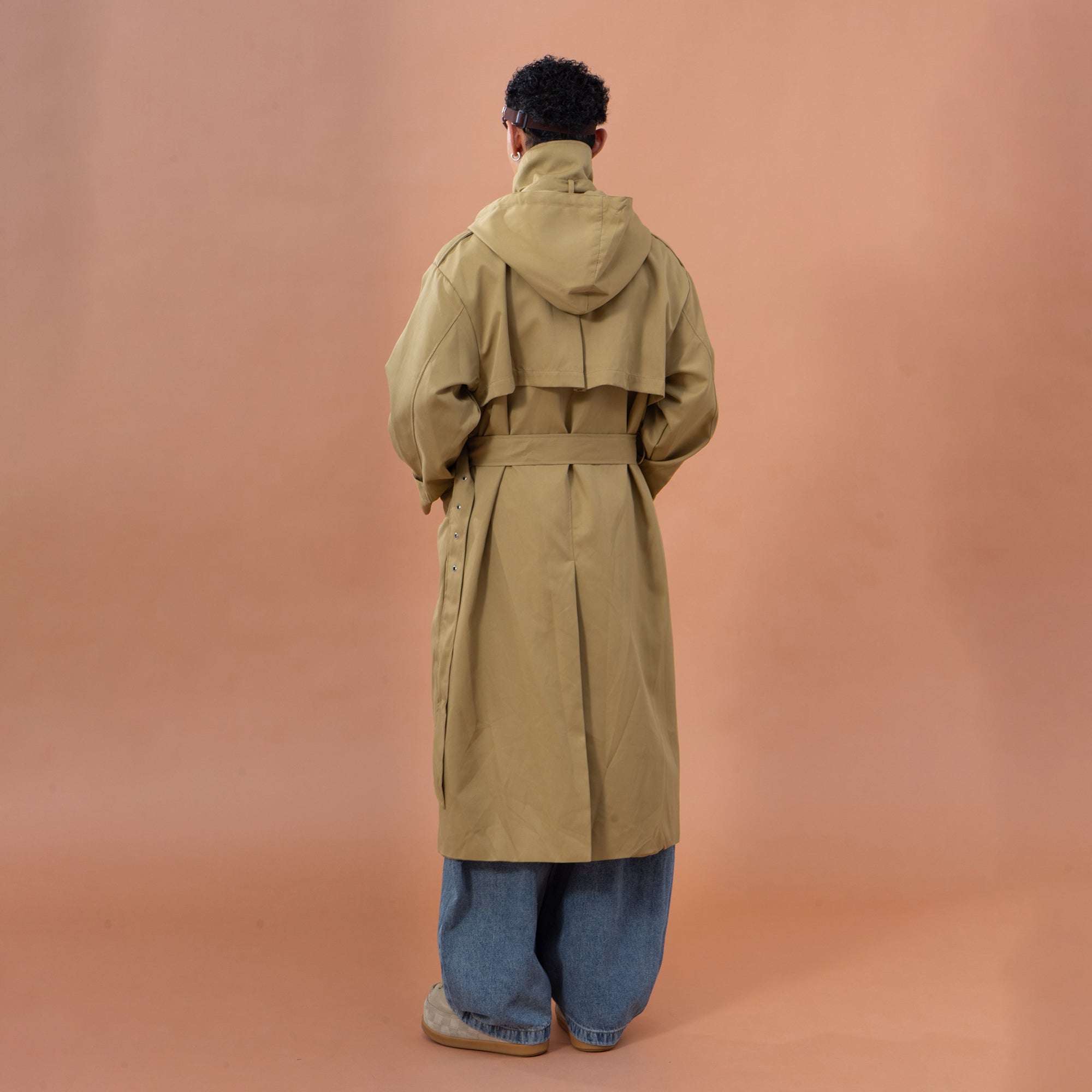 CLP Utility Belted Hooded Trench Coat, premium urban and streetwear designers apparel on PROJECTISR.com, CLP