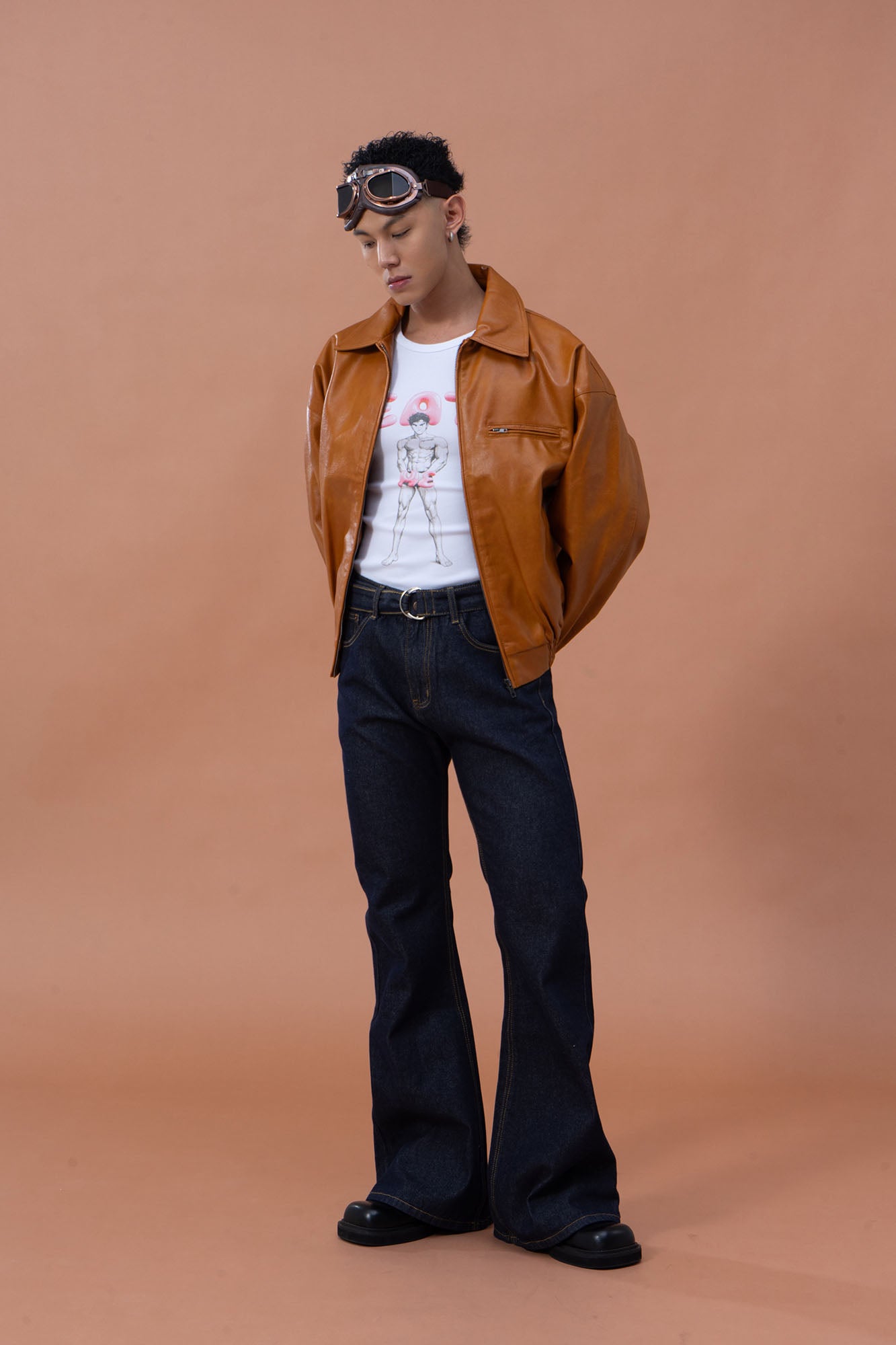 CLP Retro Flared Raw Jeans